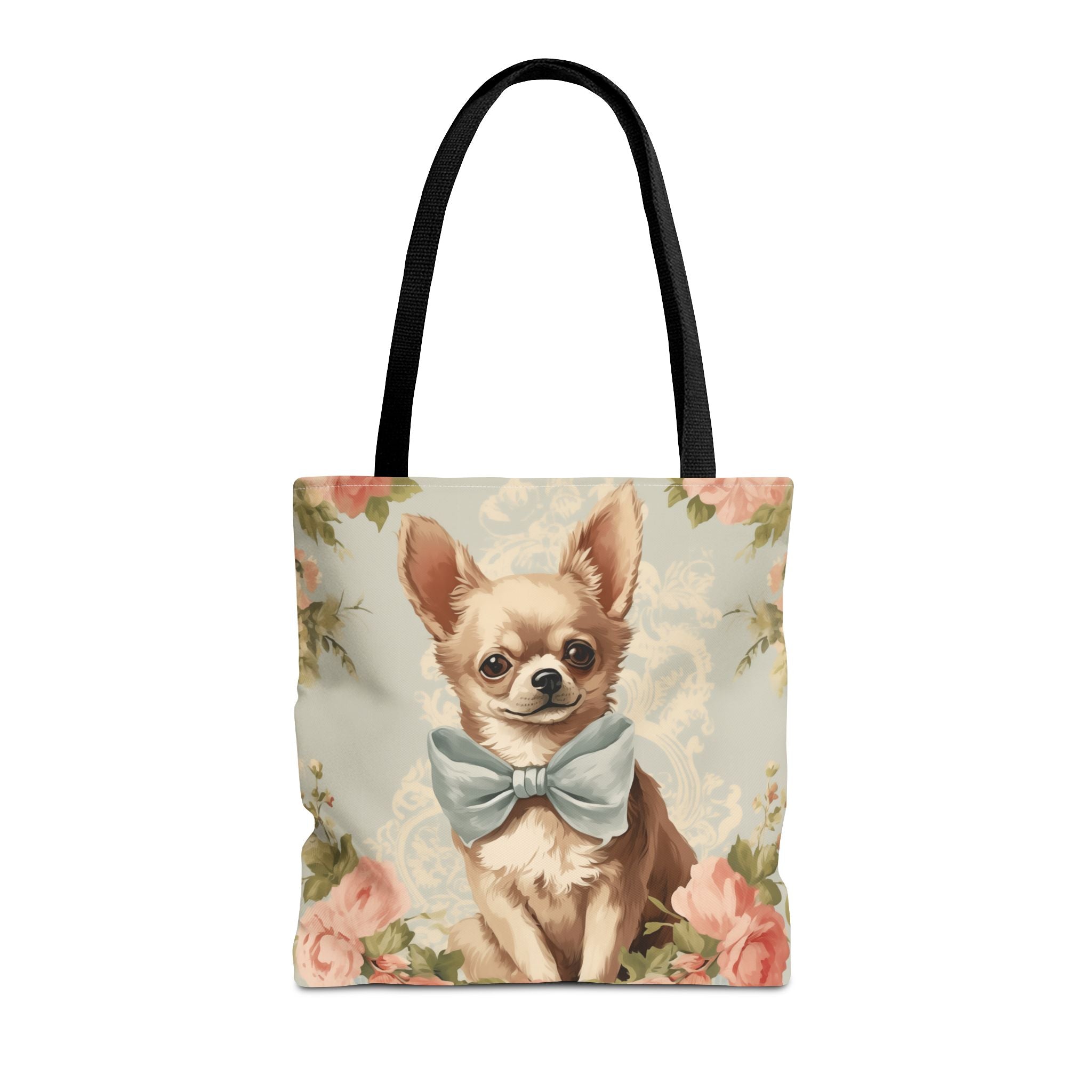 Charming Chihuahua Floral Tote Bag - Eco-Friendly and Stylish - Darwin & Rose