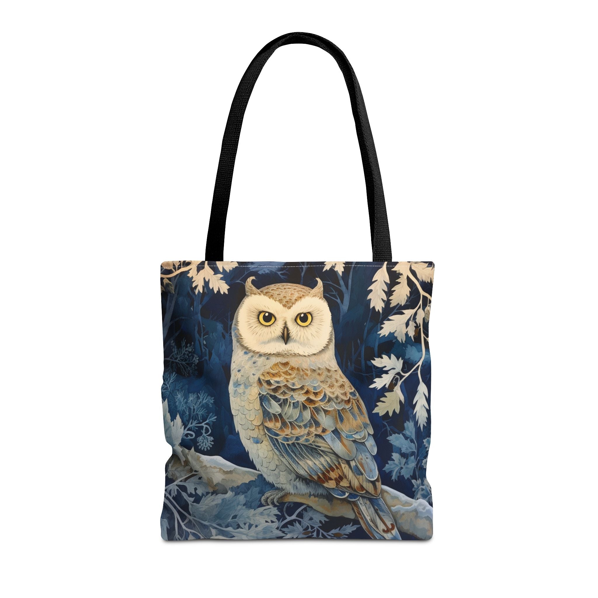 Winter Woodland Owl Tote Bag - Elegant Eco-Friendly Canvas for Nature Enthusiasts - Darwin & Rose