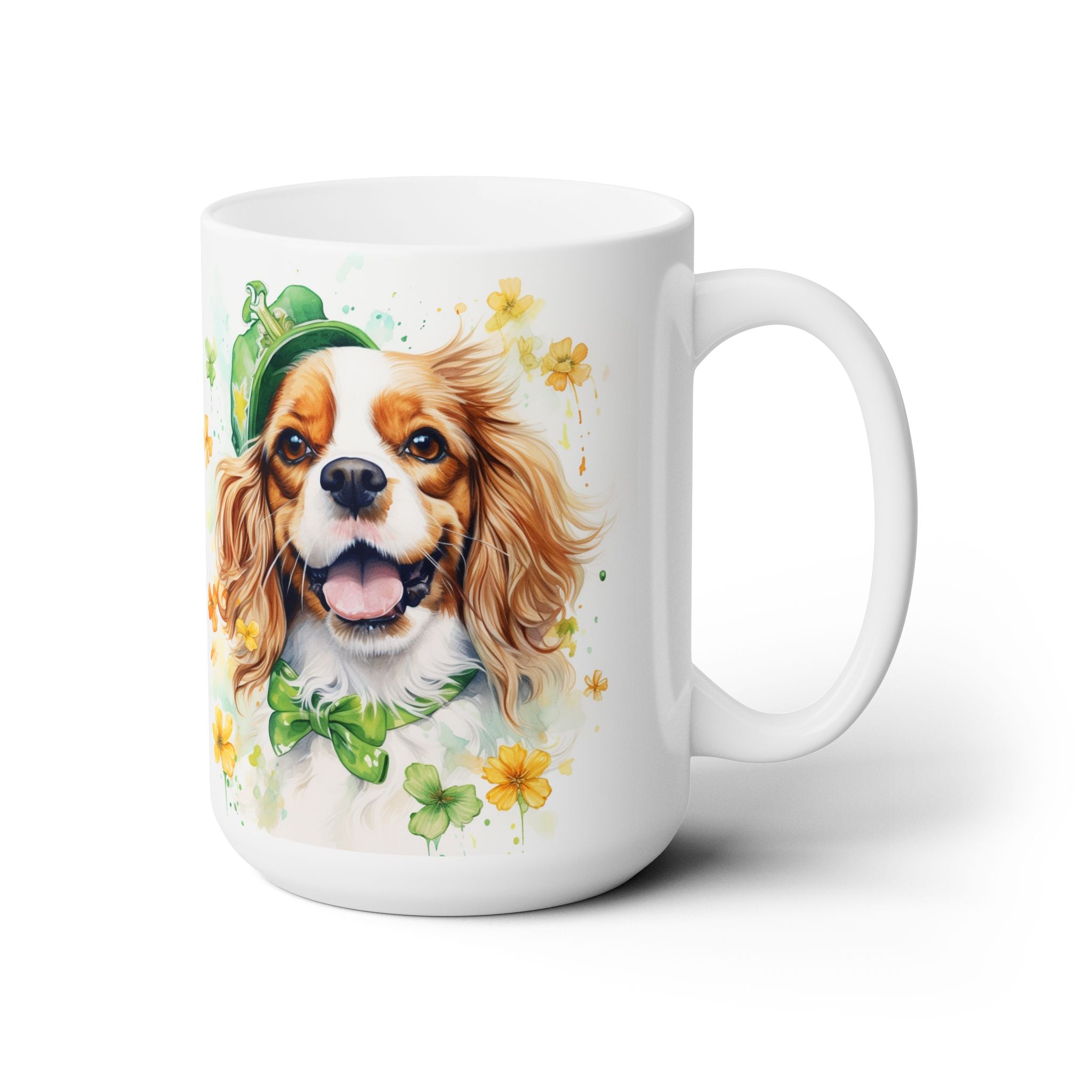 Cavalier King Charles Spaniel St. Patrick's Day Coffee Mug | Shamrock Dog Lover Gift - Darwin & Rose