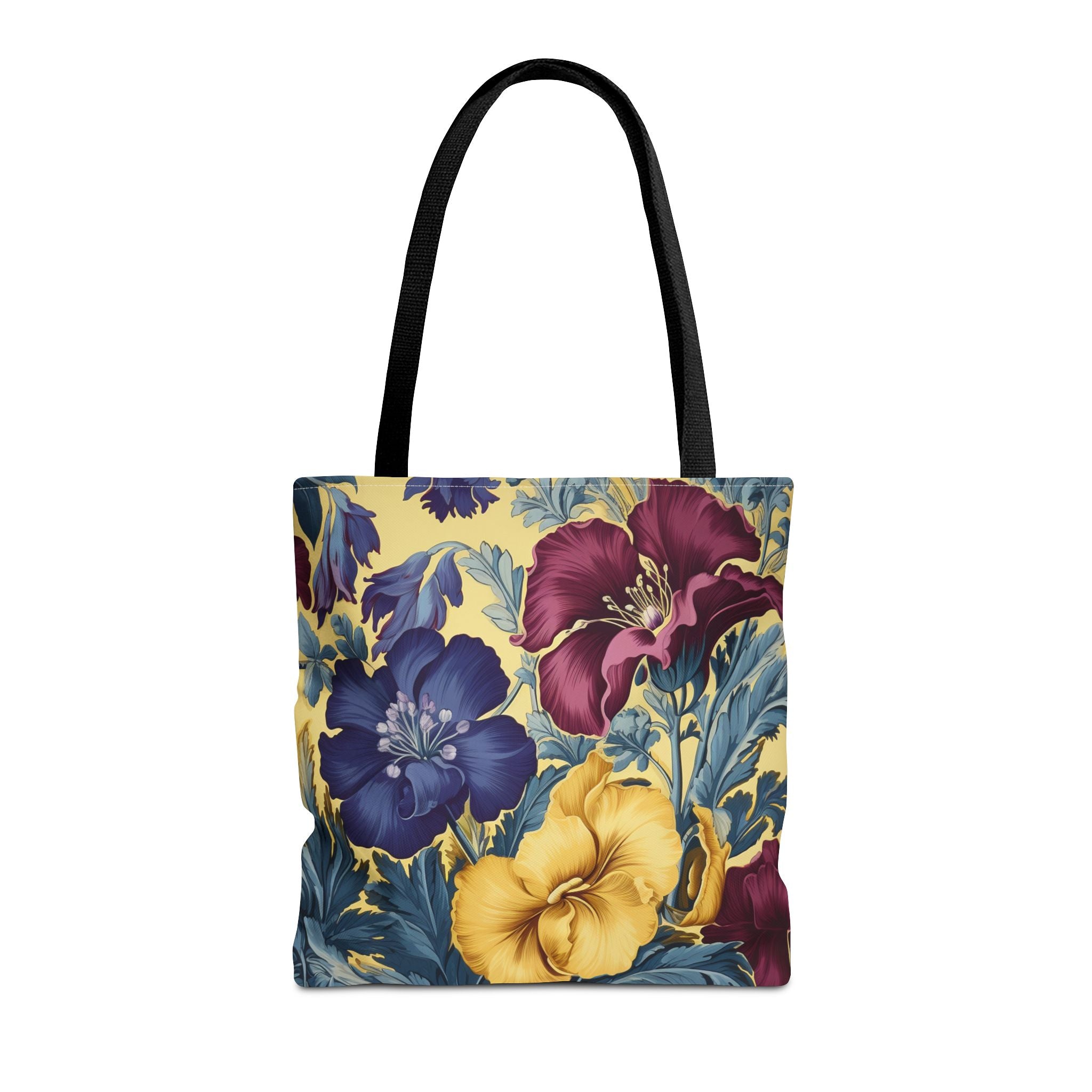 Floral Bloom Canvas Tote Bag, Vibrant Artistic Design for Everyday Use - Darwin & Rose