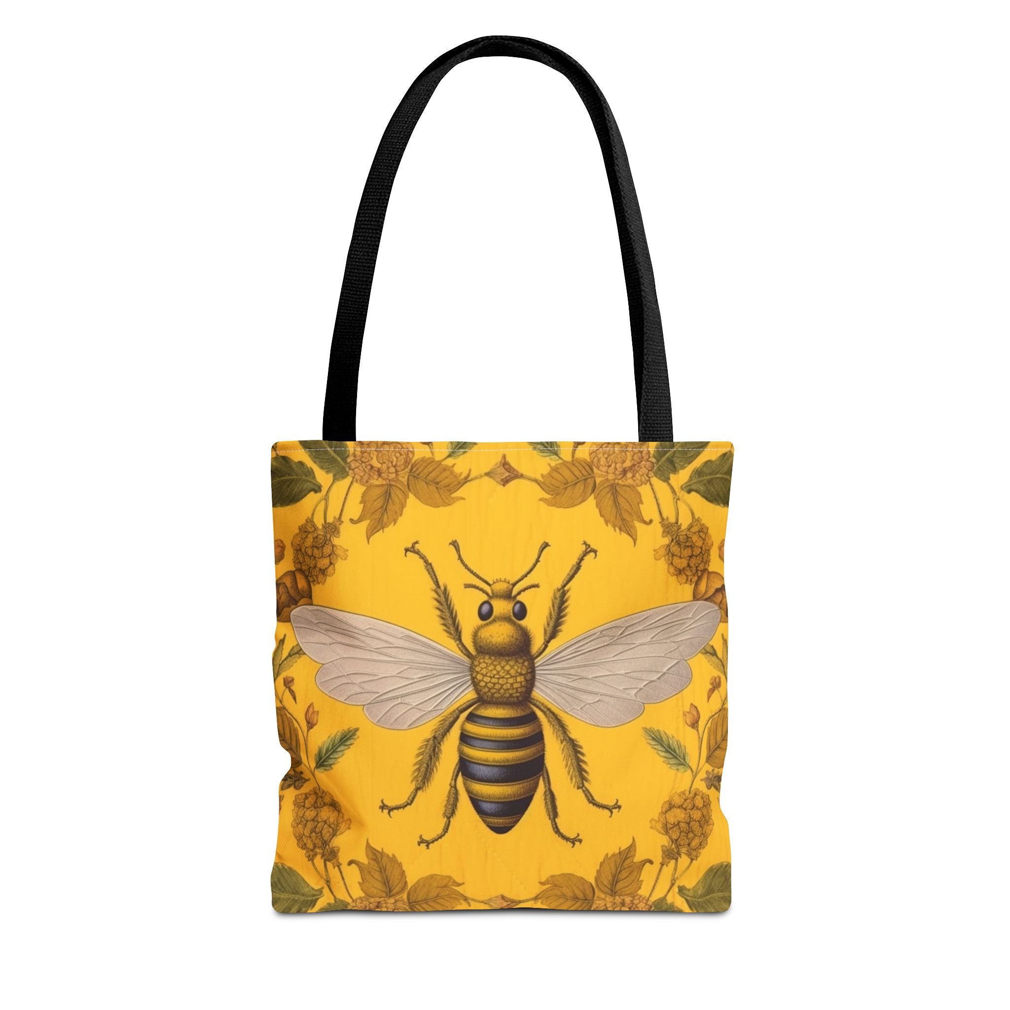 Vintage Golden Bee Canvas Tote Bag, Eco-Friendly Market Bag - Darwin & Rose