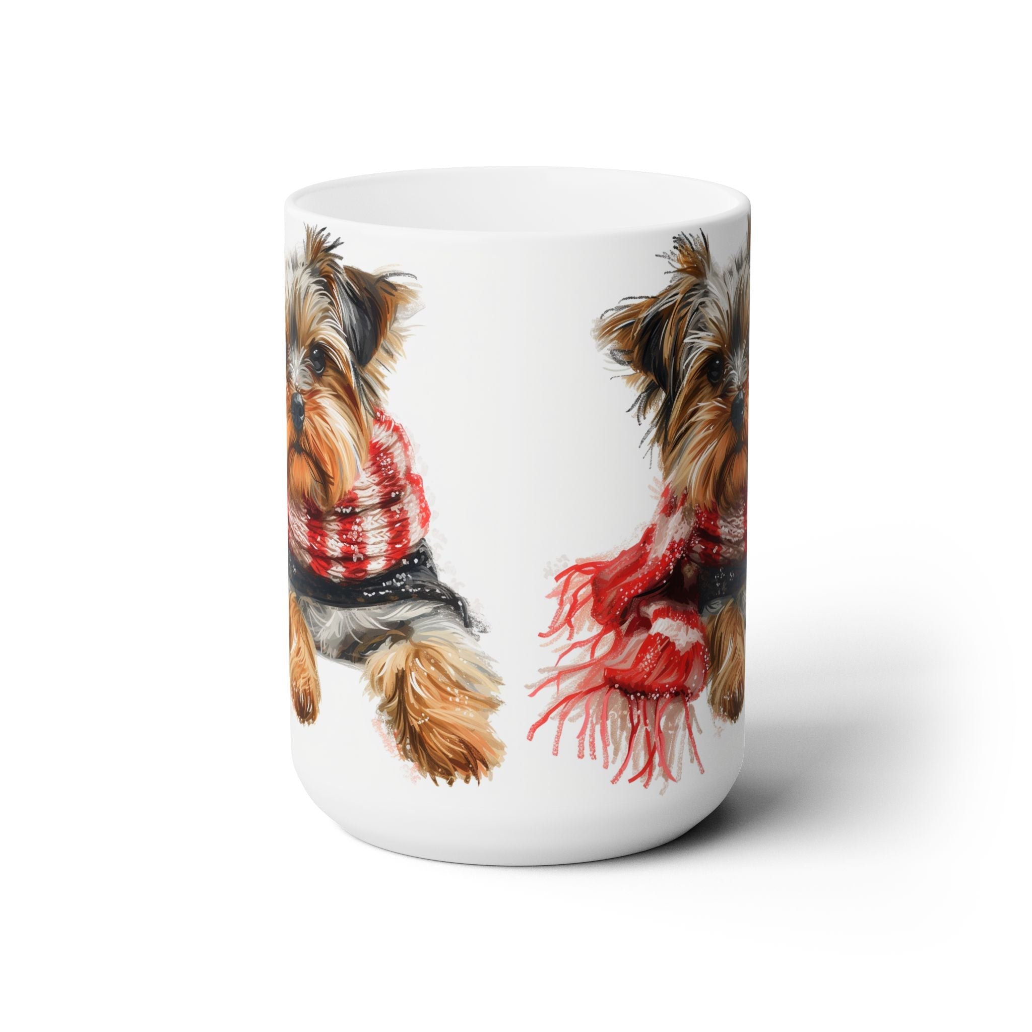 Yorkie Cozy Christmas Mug - Yorkshire Terrier Gift for Dog Lovers - Darwin & Rose