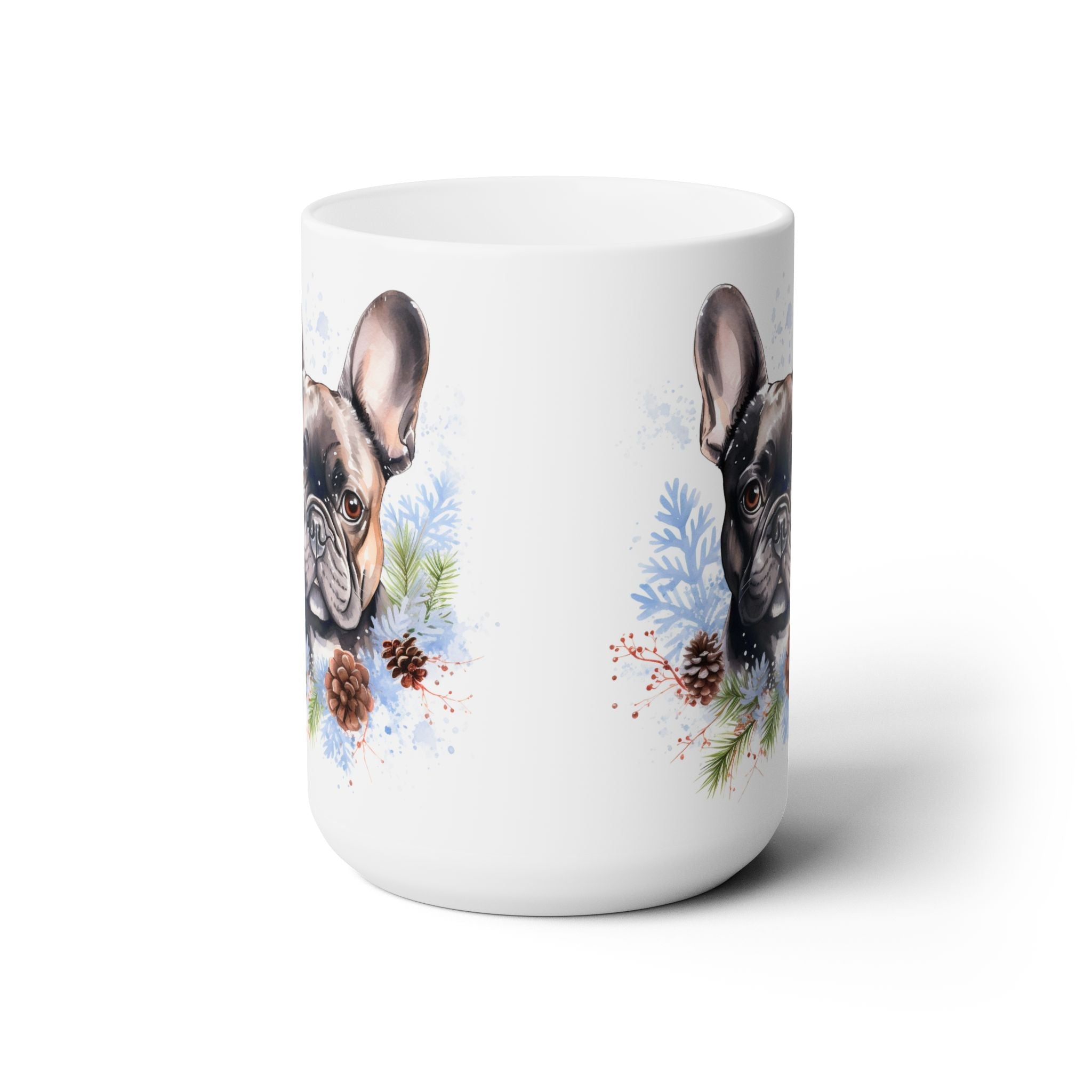 Frenchie Winter Wonderland Mug - French Bulldog Coffee Cup Gift - Darwin & Rose