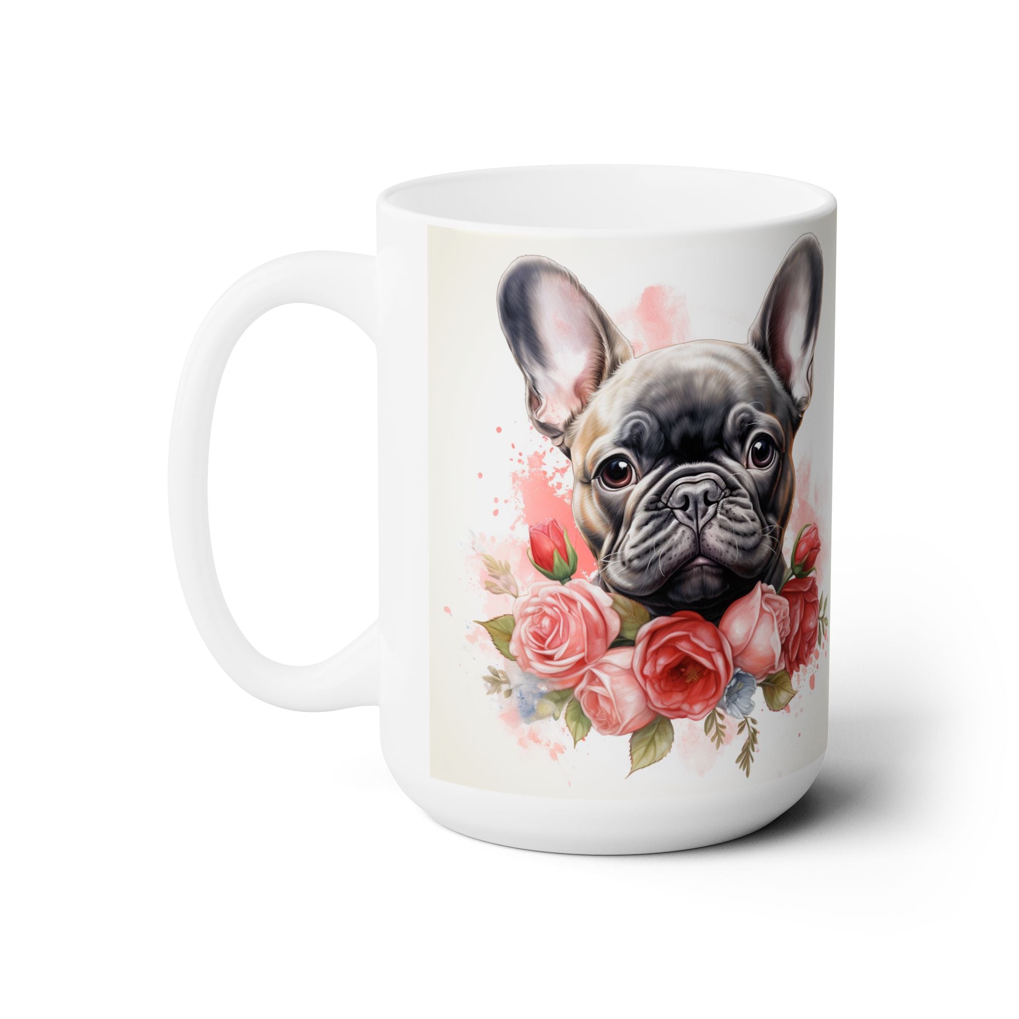 Frenchie Floral Coffee Mug - French Bulldog Gift for Dog Lovers - Darwin & Rose