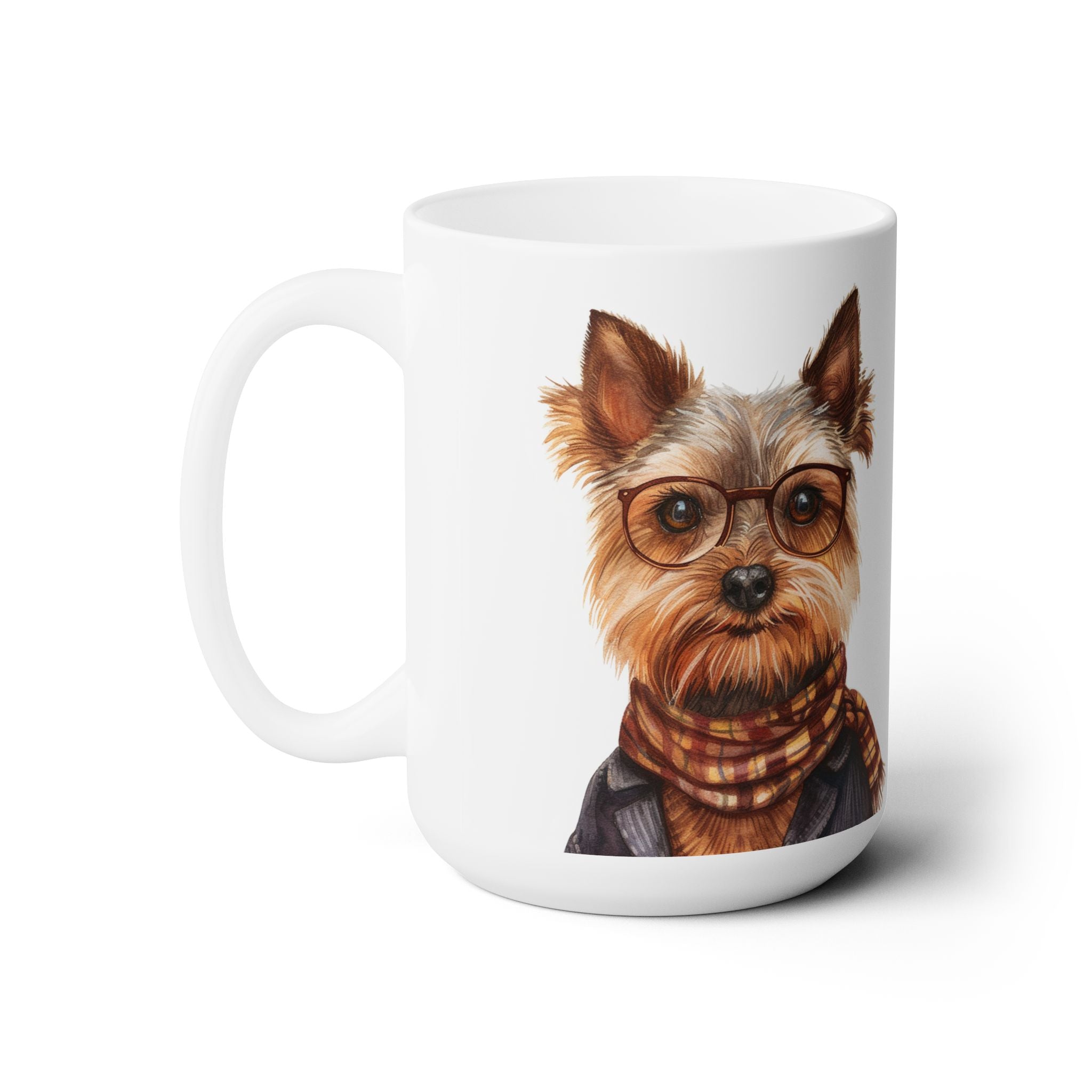 Chic Yorkie Coffee Mug - Yorkshire Terrier Lover Gift, Cute Dog Design - Darwin & Rose