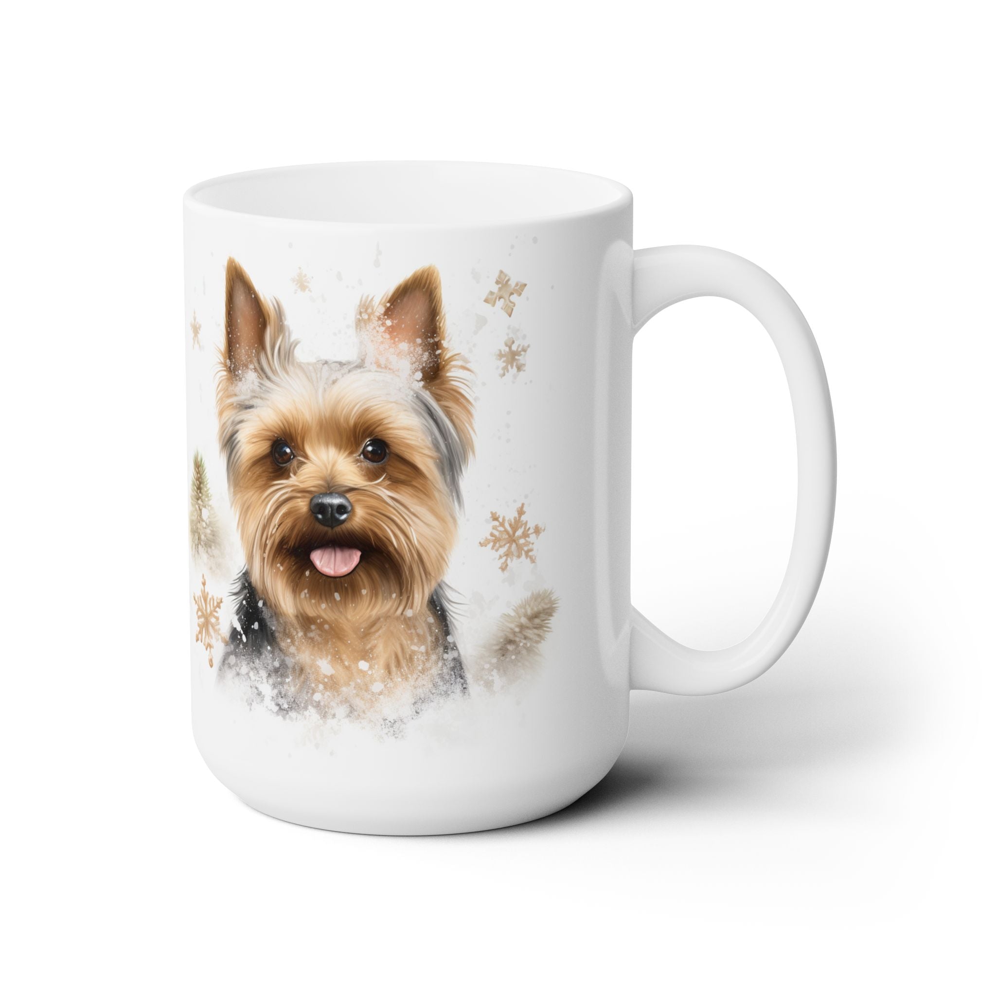 Yorkie Holiday Magic Mug - Yorkshire Terrier Winter Coffee Cup - Darwin & Rose