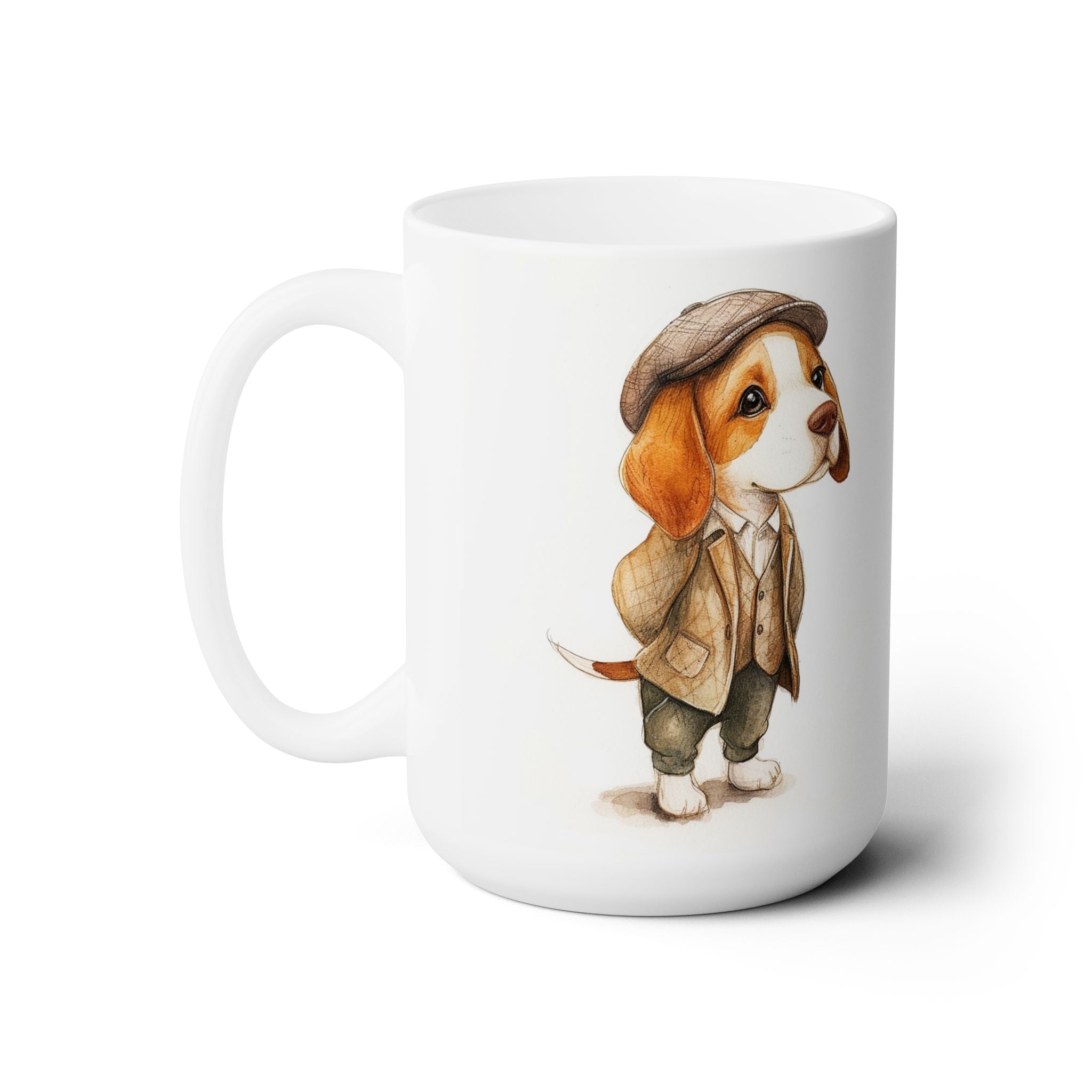 Dapper Beagle Coffee Mug - Dog Lover Gift for Beagle Moms - Darwin & Rose