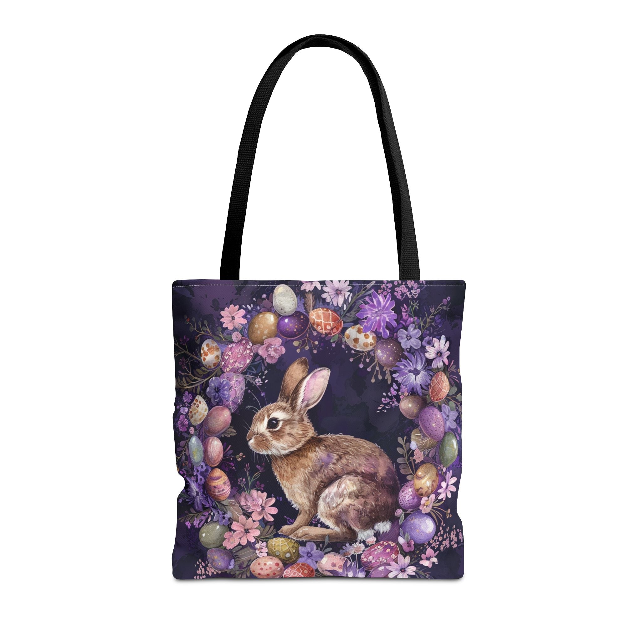 Easter Bunny Bloom Tote Bag with Pastel Floral Design - Darwin & Rose