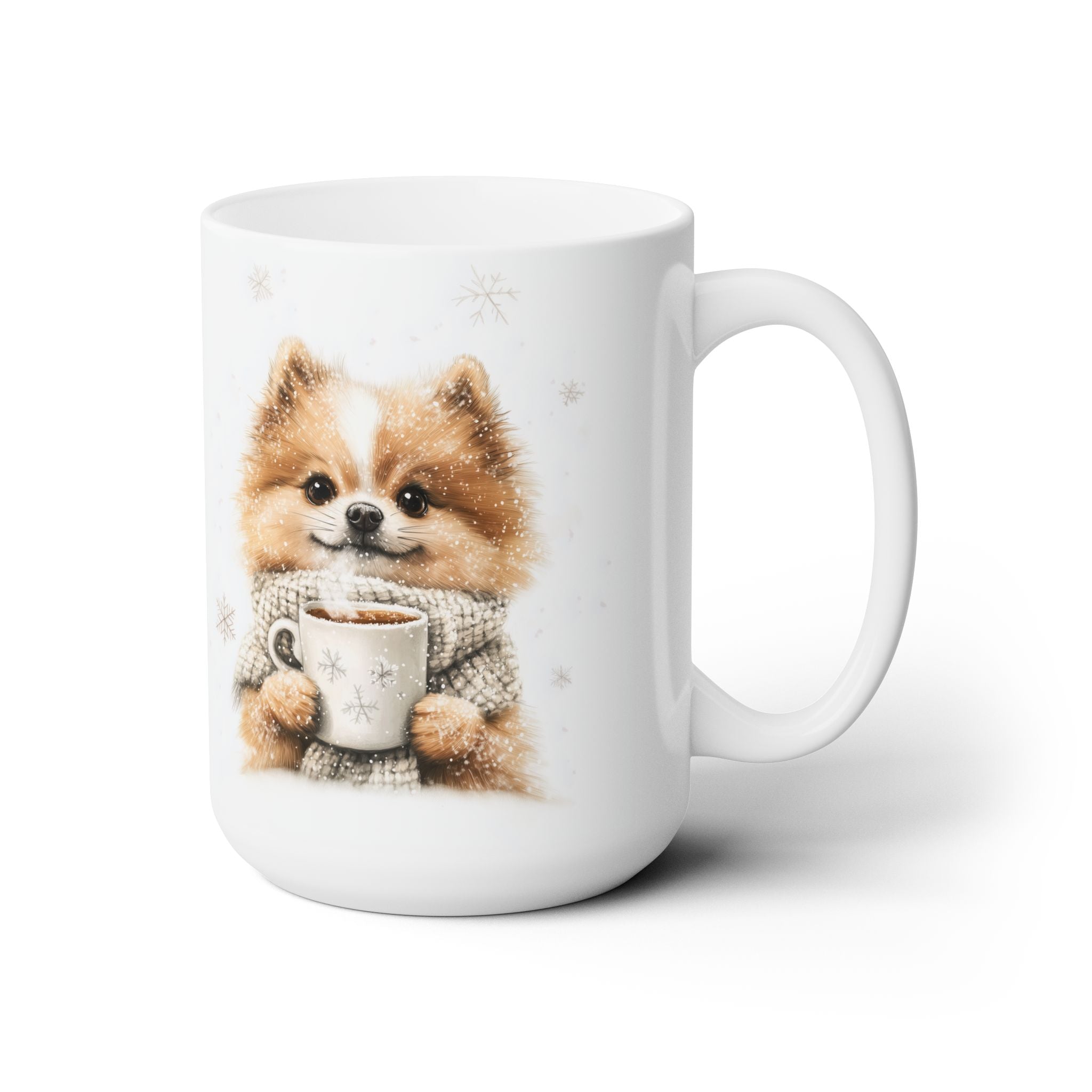 Pomeranian Winter Charm Mug - Cozy Dog Lover Gift for Holidays - Darwin & Rose
