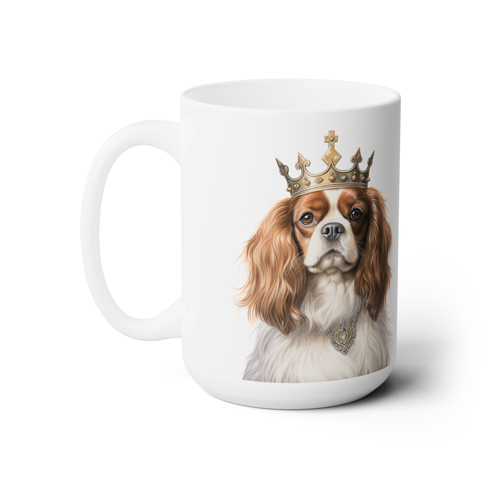 Cavalier King Charles Spaniel Royal Mug | Crowned Cavie Coffee Cup - Darwin & Rose