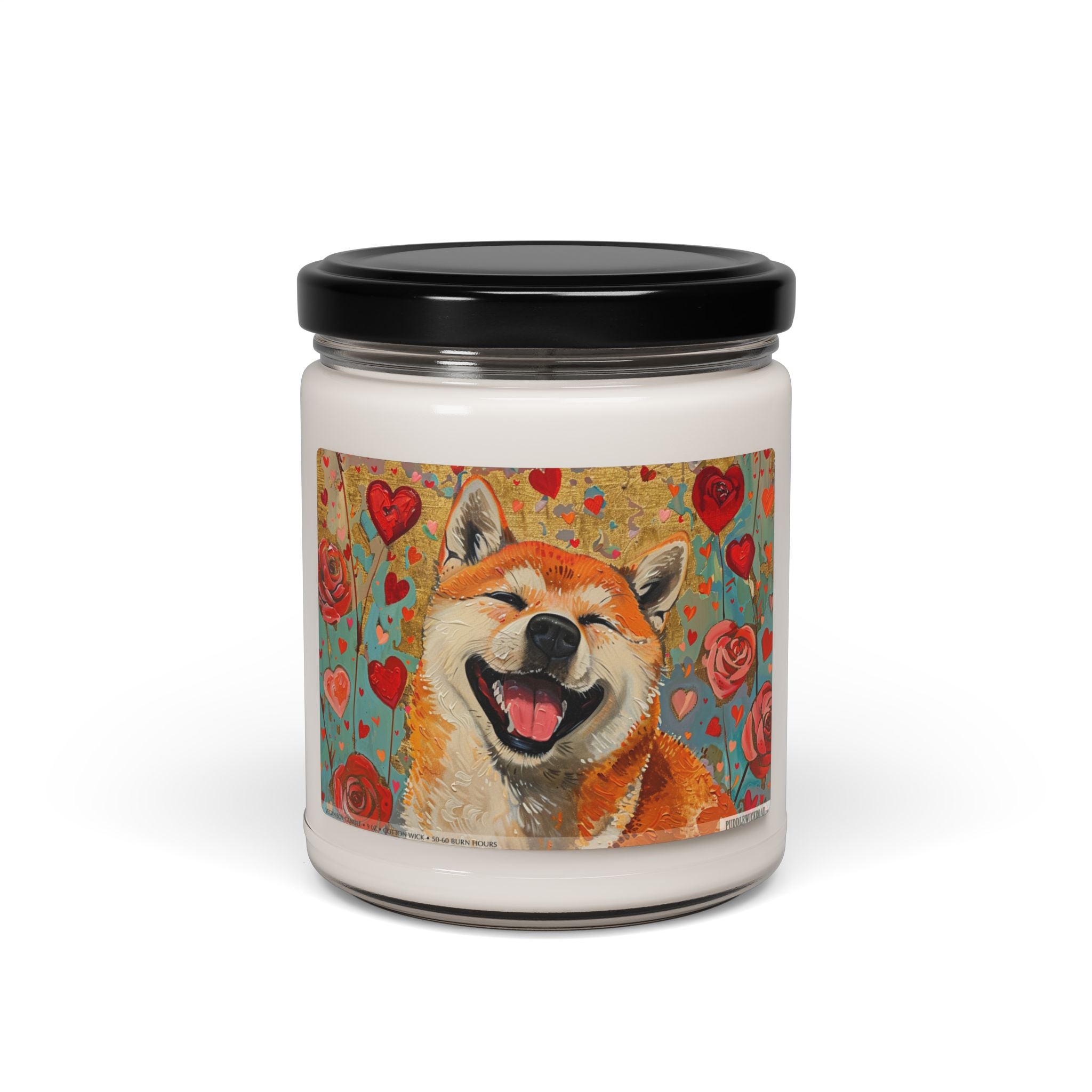 Shiba Inu Smile Candle - Heartwarming Gift for Dog Lovers - Darwin & Rose