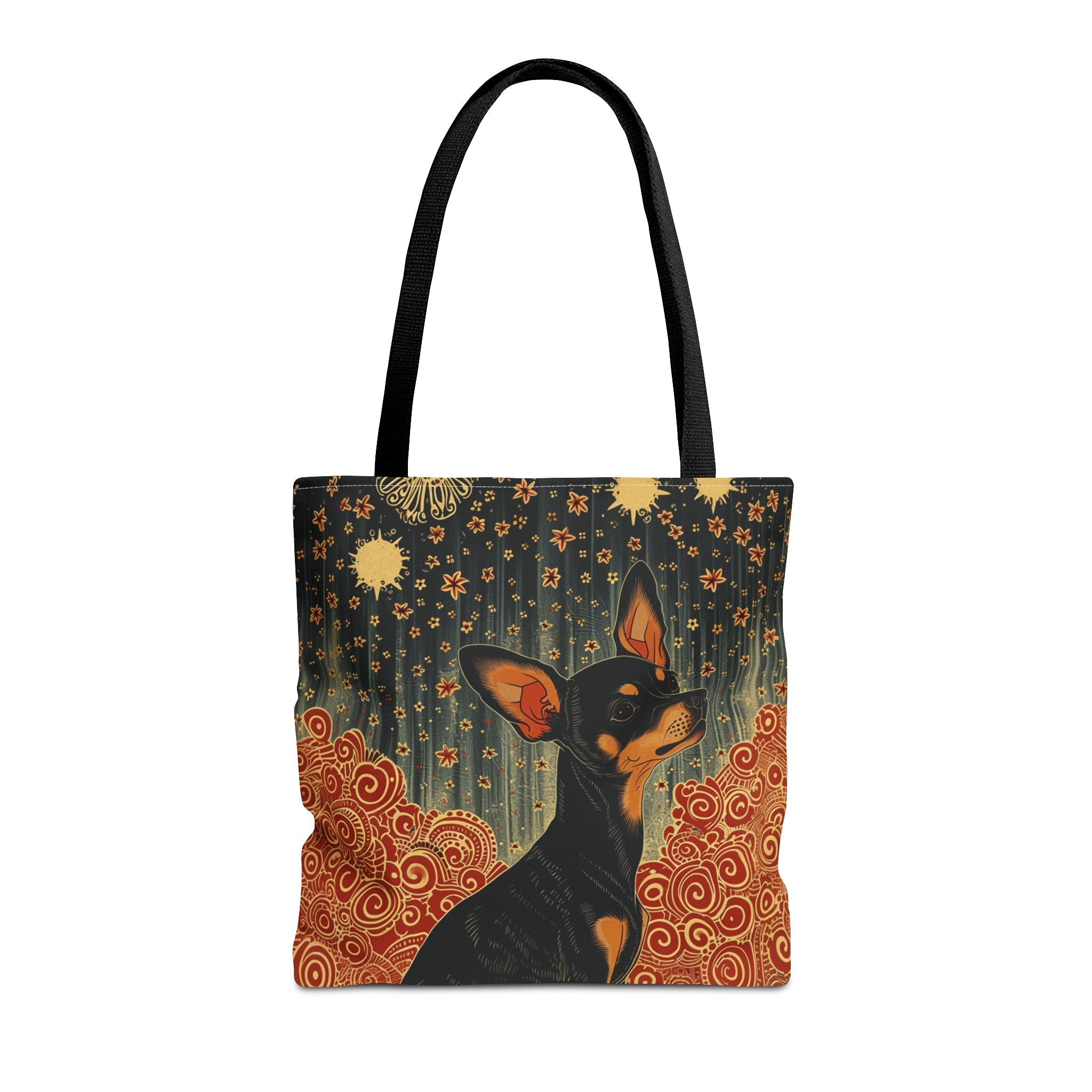 Charming Miniature Pinscher Tote Bag - Starry Night Art Design - Darwin & Rose