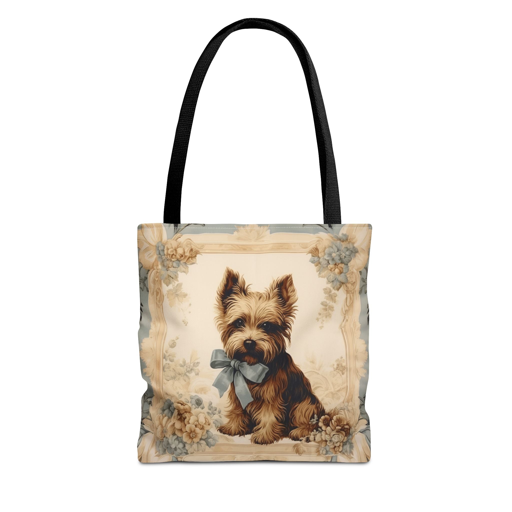 Yorkshire Terrier Elegance Tote Bag, Floral Eco-Friendly Canvas Gift - Darwin & Rose