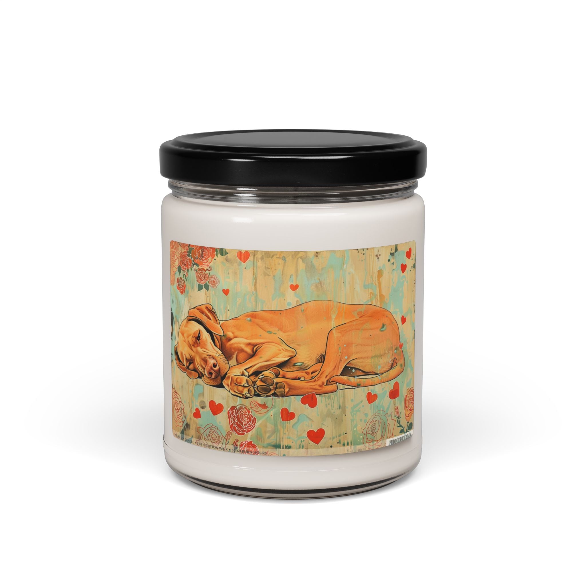 Sleeping Vizsla Soy Candle - Cozy Gift for Dog Lovers and Pet Parents - Darwin & Rose