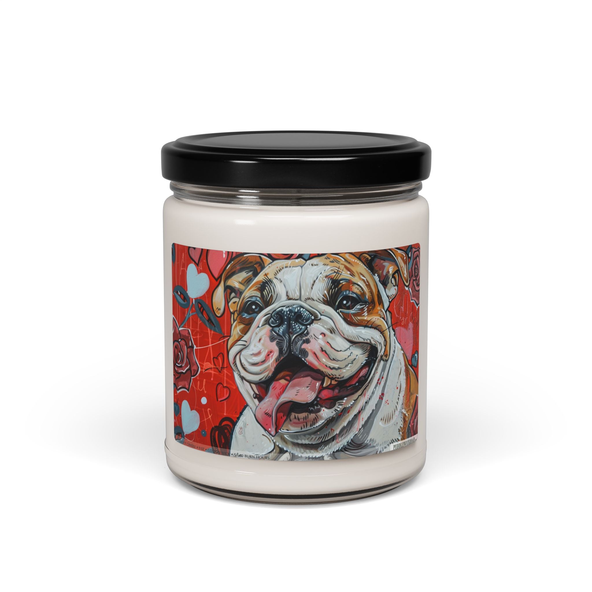 Bulldog Love Candle - Adorable Pet Tribute & Gift Idea - Darwin & Rose