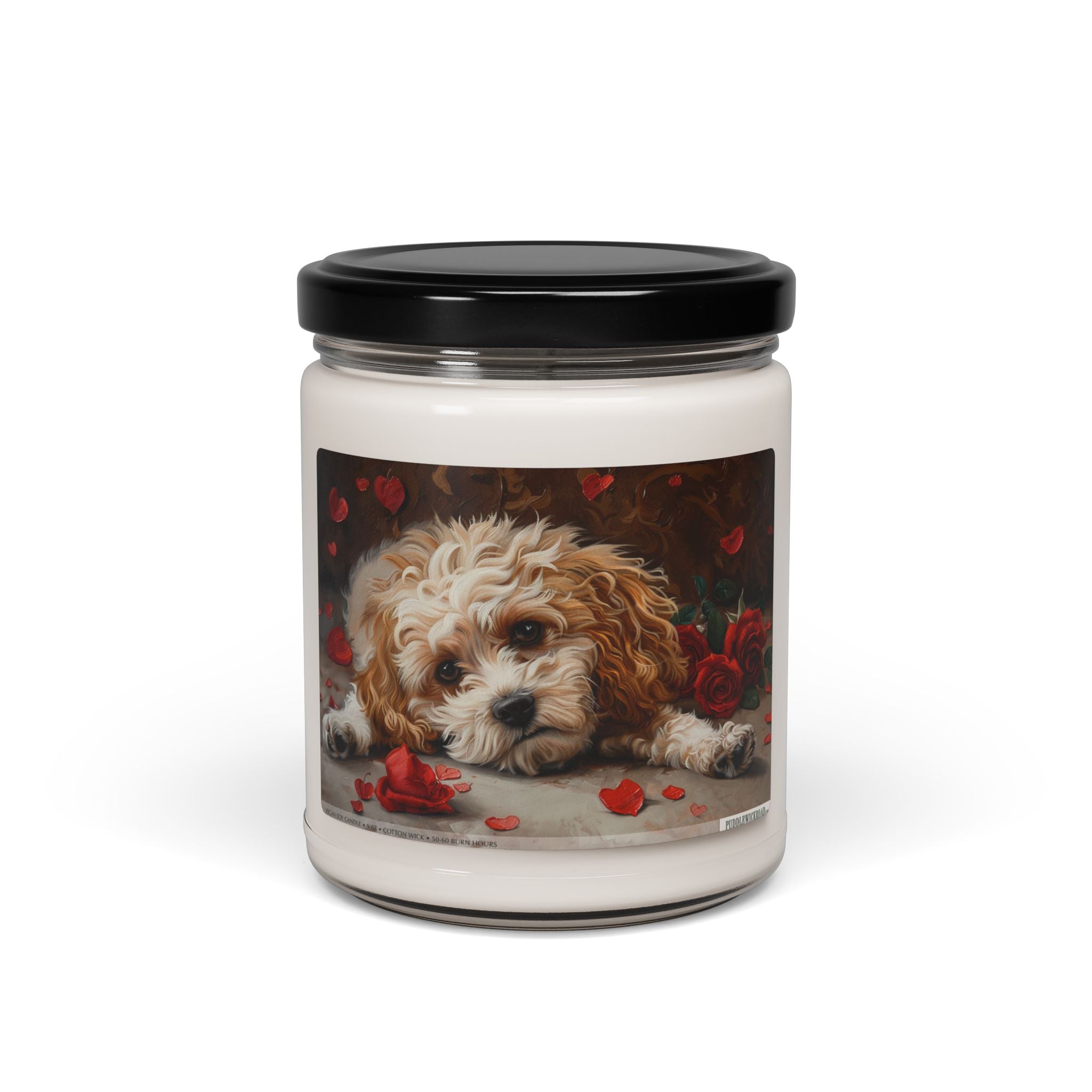 Maltipoo Rose Petal Candle - Heartfelt Gift for Dog Lovers - Darwin & Rose