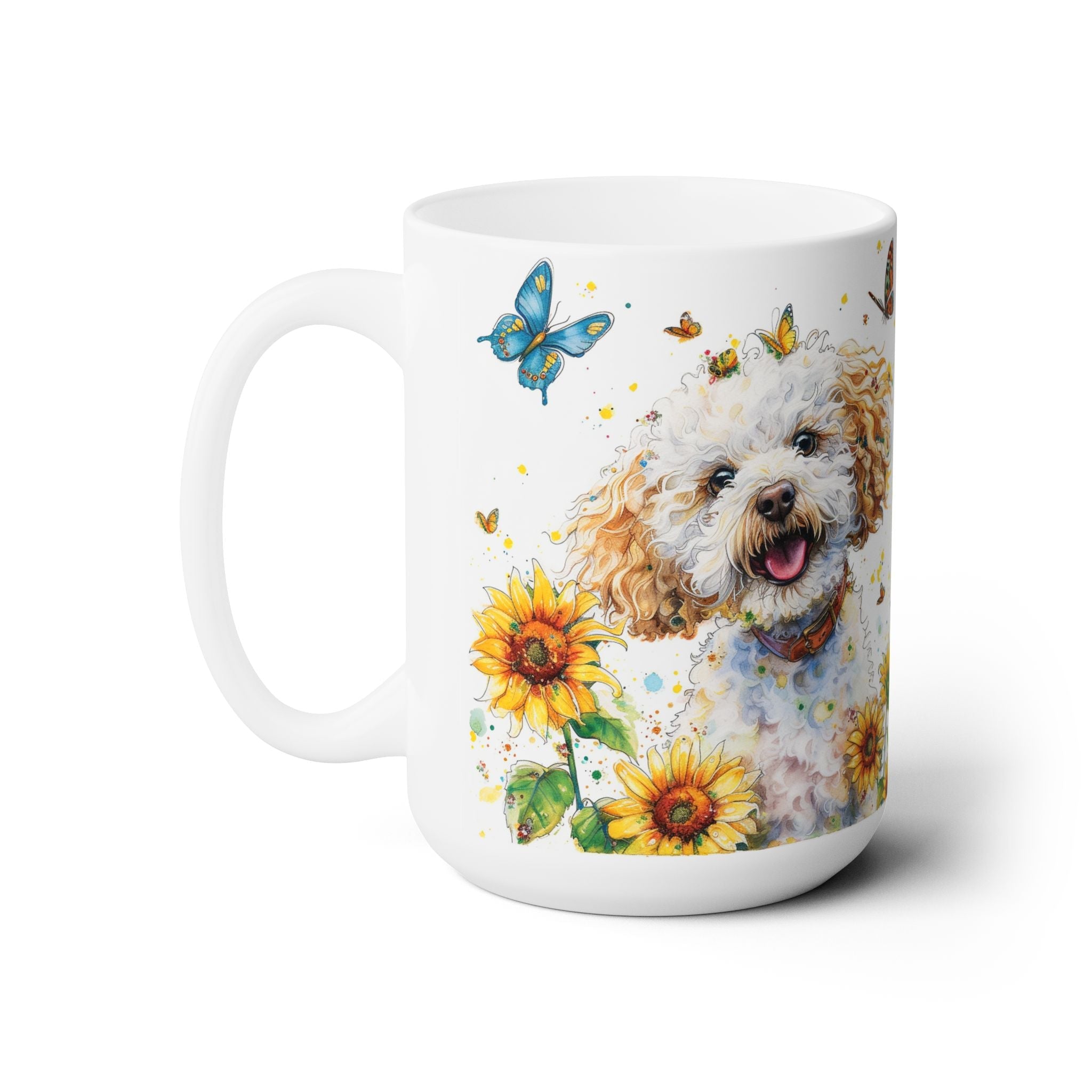 Sunny Poodle Joy Mug - Cute Coffee Cup for Dog Lovers - Darwin & Rose