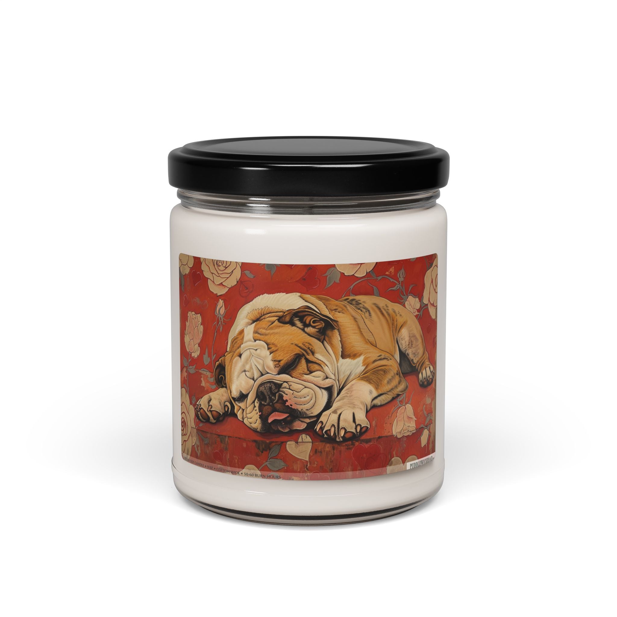 Bulldog Bliss Vintage Candle - Pet Lover Gift & Memorial Keepsake - Darwin & Rose