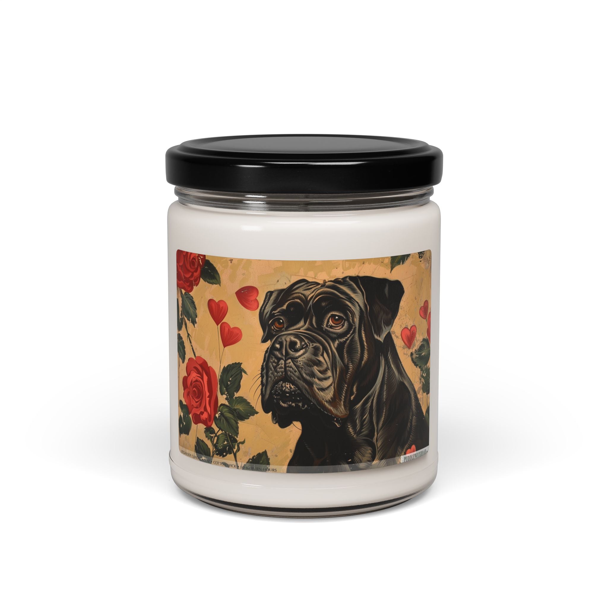 Mastiff Candle - Heartfelt Pet Lover Gift with Vintage Art - Darwin & Rose