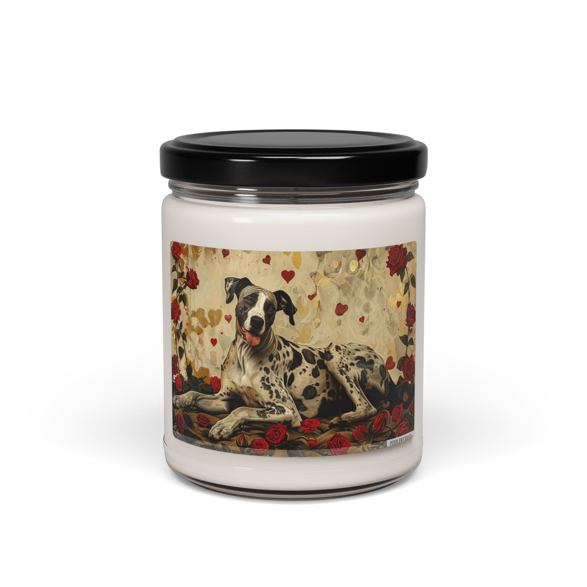 Great Dane Love Candle - Dalmatian-Inspired Memorial Gift for Dog Lovers - Darwin & Rose