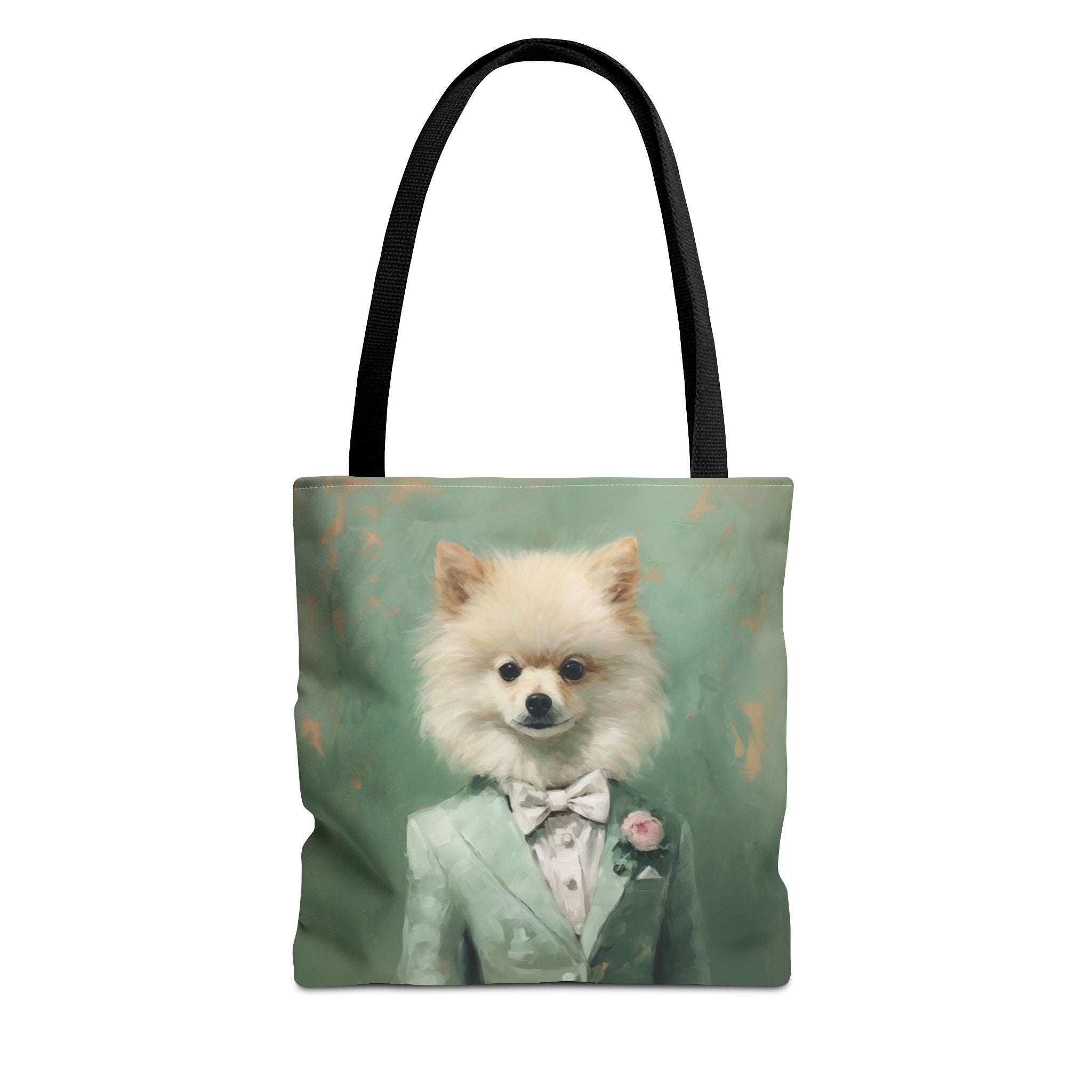 Pomeranian Chic Formal Tote Bag, Artistic Eco-Friendly Gift - Darwin & Rose