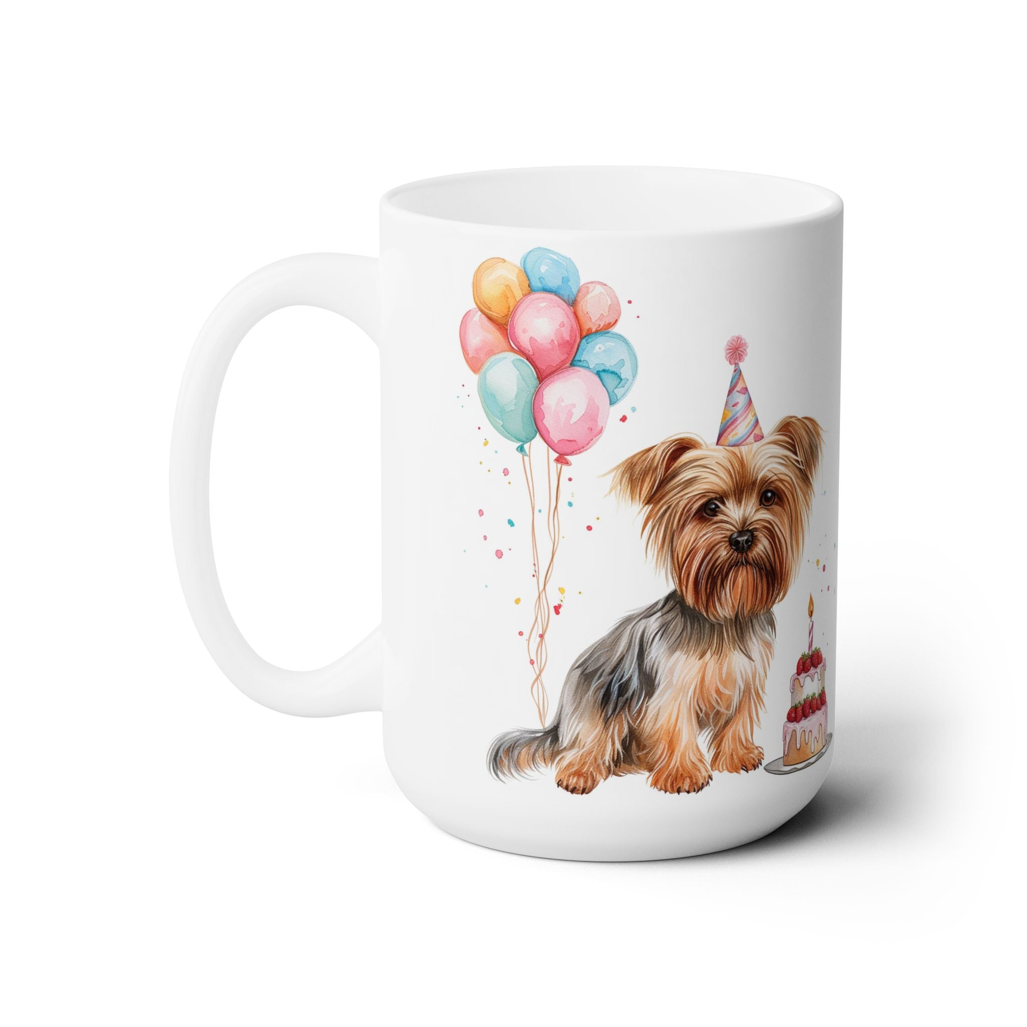 Yorkie Birthday Celebration Mug - Cute Yorkie Coffee Cup, Party Decor Gift - Darwin & Rose