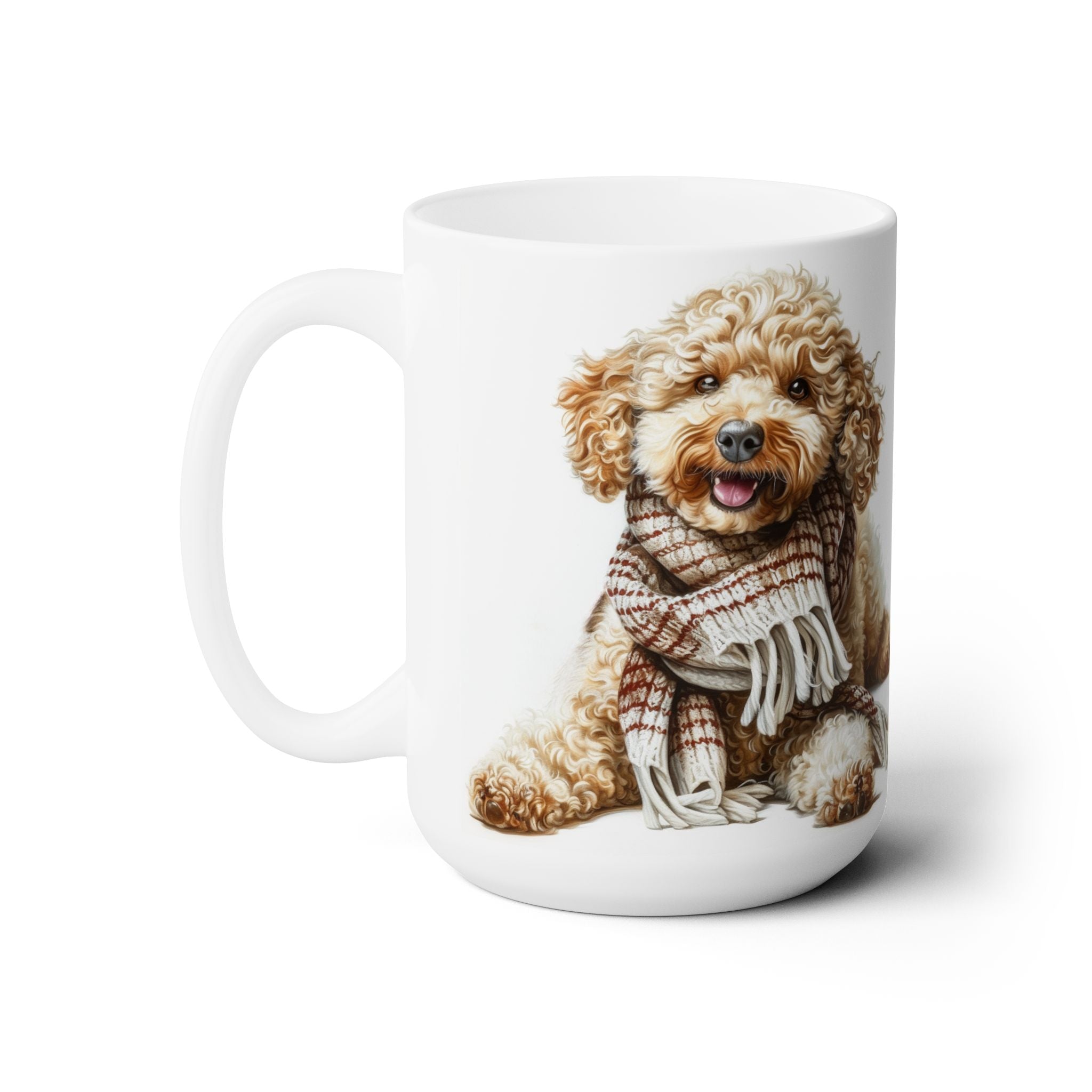 Poodle Cozy Winter Mug - Dog Lover Gift for Coffee & Tea Fans - Darwin & Rose
