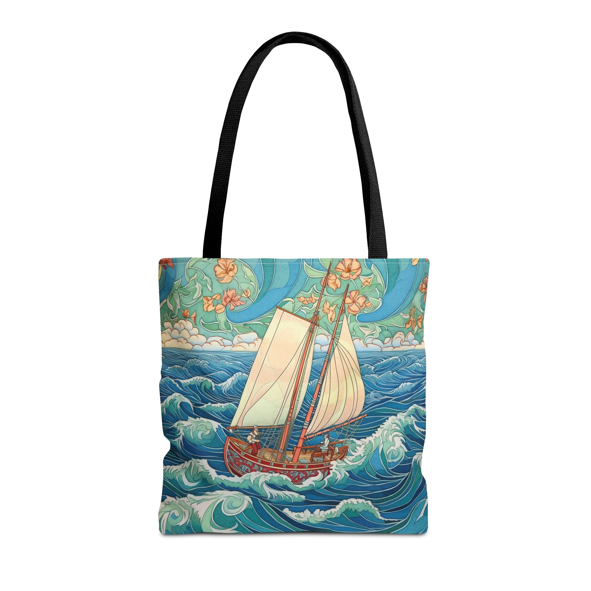 Sailboat Adventure Tote Bag, Ocean-Themed Eco-Friendly Shopping Bag - Darwin & Rose