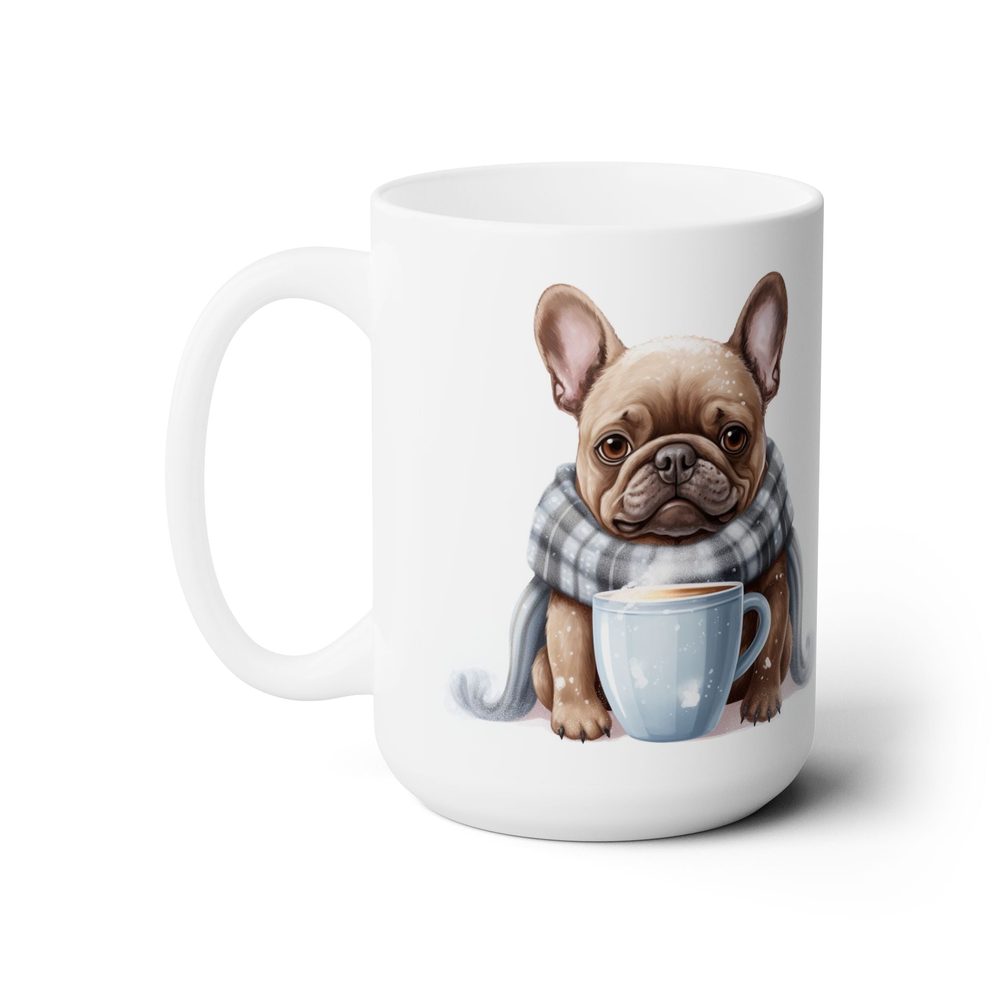 Cozy Frenchie Coffee Mug - French Bulldog Winter Design Gift - Darwin & Rose