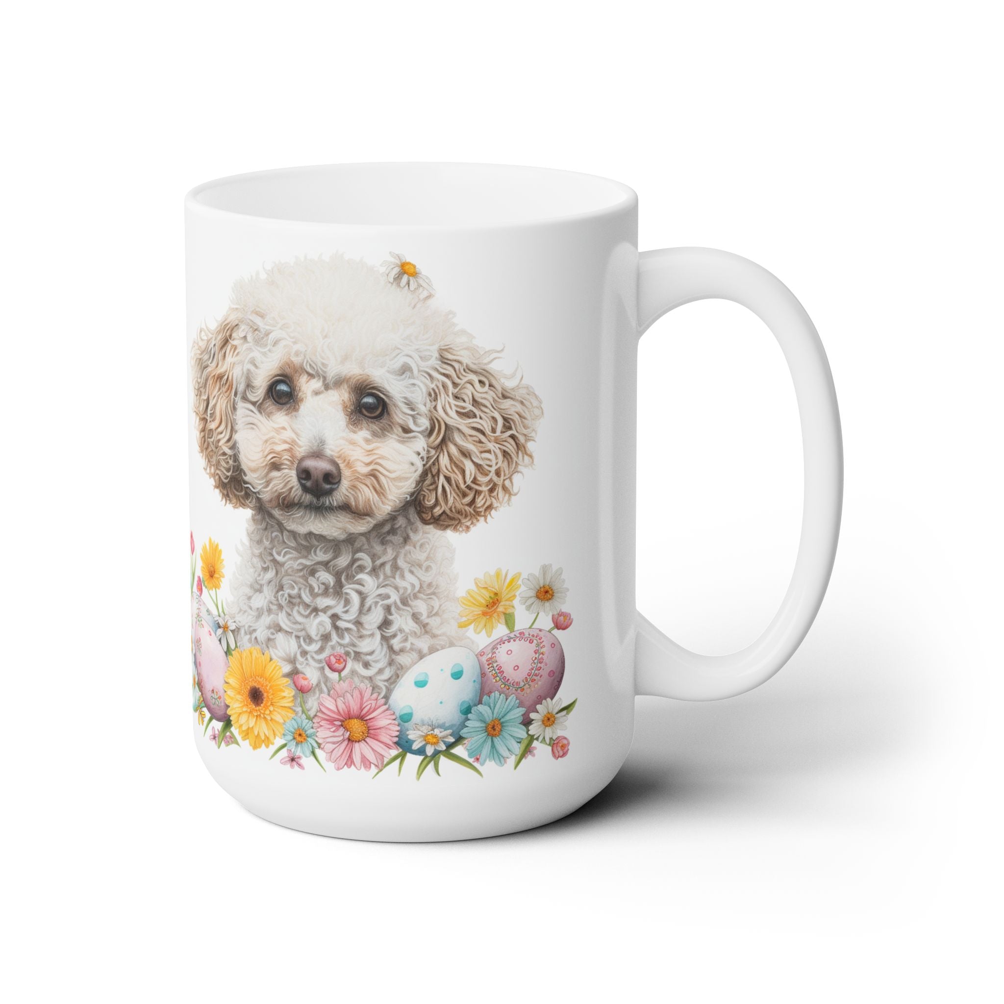 Poodle Easter Mug - Adorable Doodle Spring Coffee Cup Gift - Darwin & Rose
