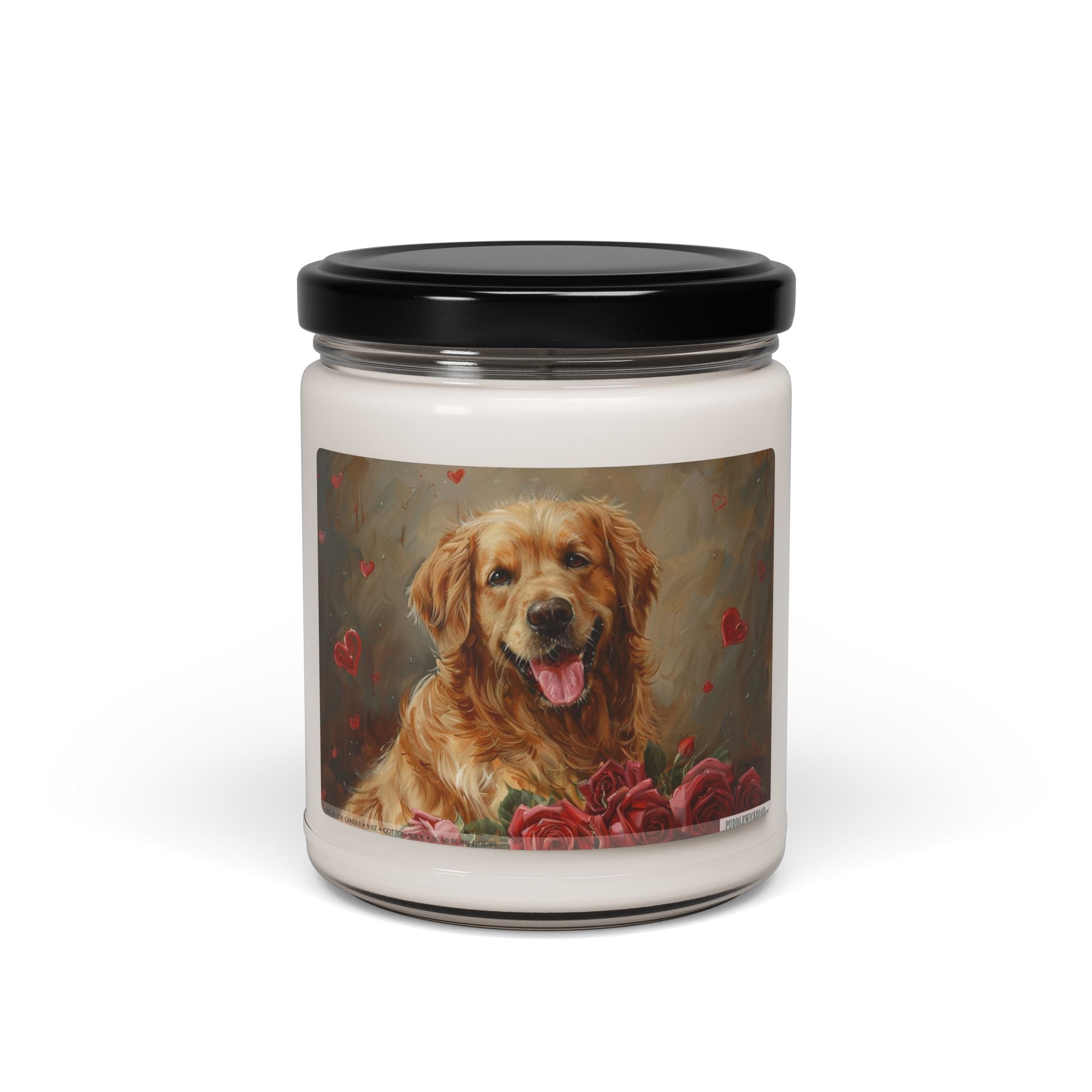 Golden Retriever Love Candle - Pet Memorial & Dog Lover Gift - Darwin & Rose