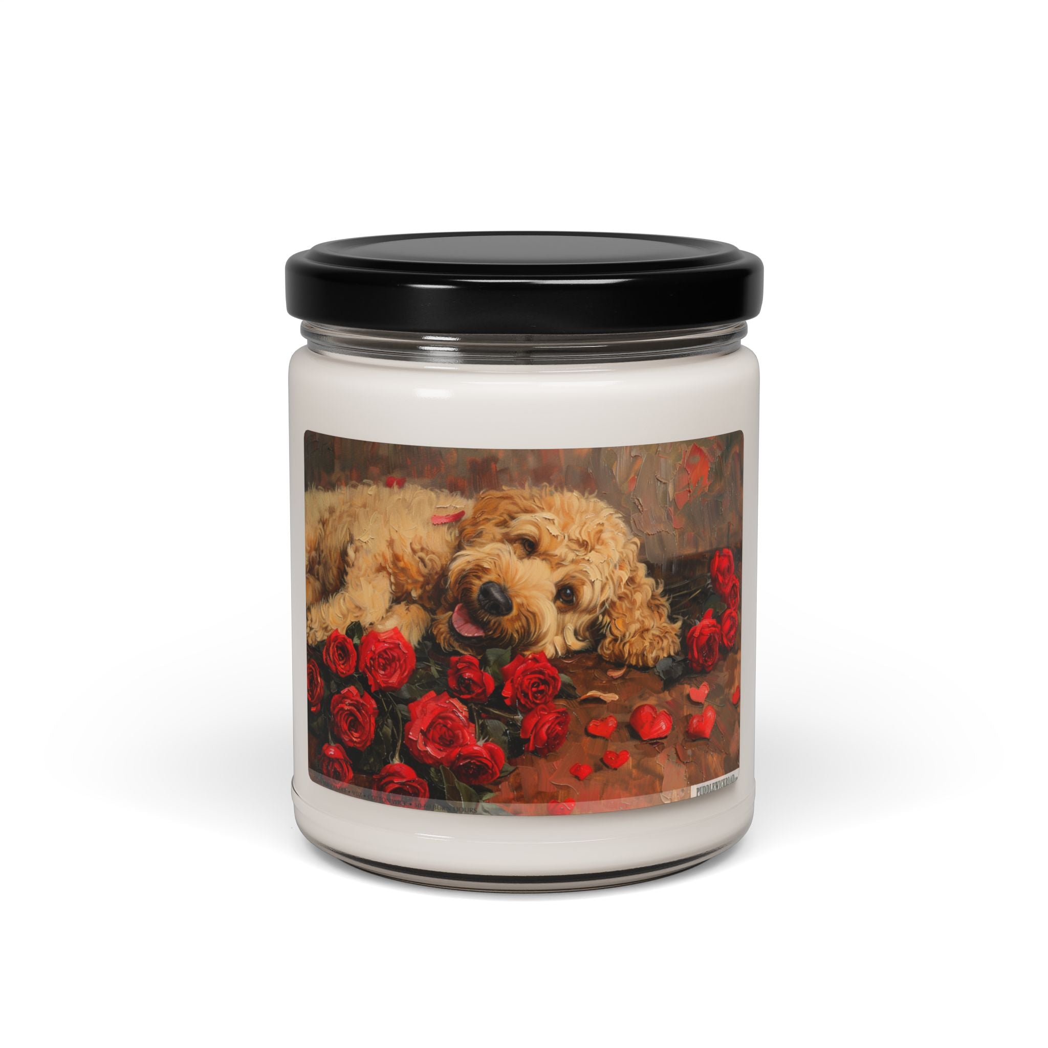 Goldendoodle Romance Candle - Cozy Gift for Dog Lovers and Pet Parents - Darwin & Rose