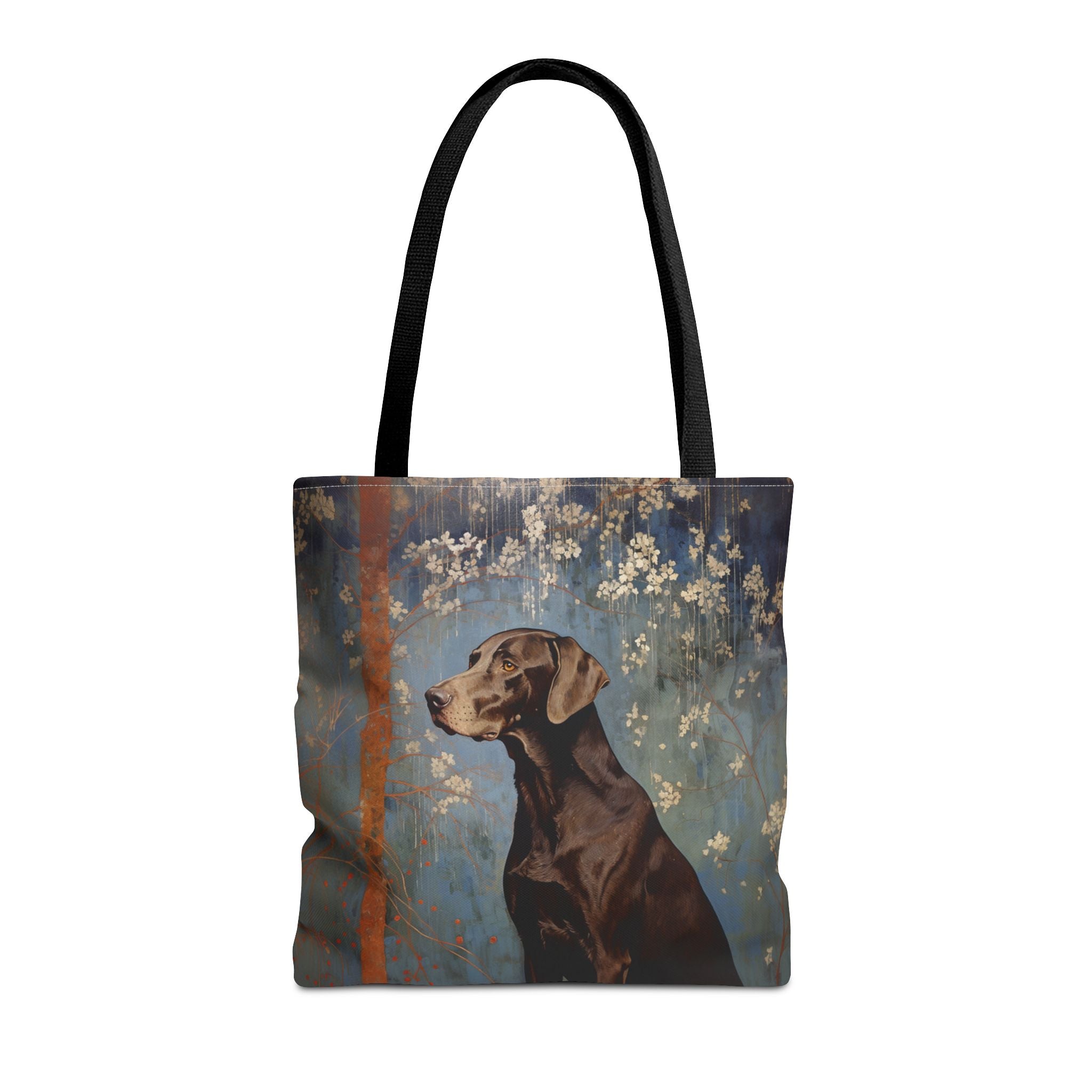 Elegant German Shorthaired Pointer Floral Canvas Tote Bag, Perfect for Dog Lovers - Darwin & Rose