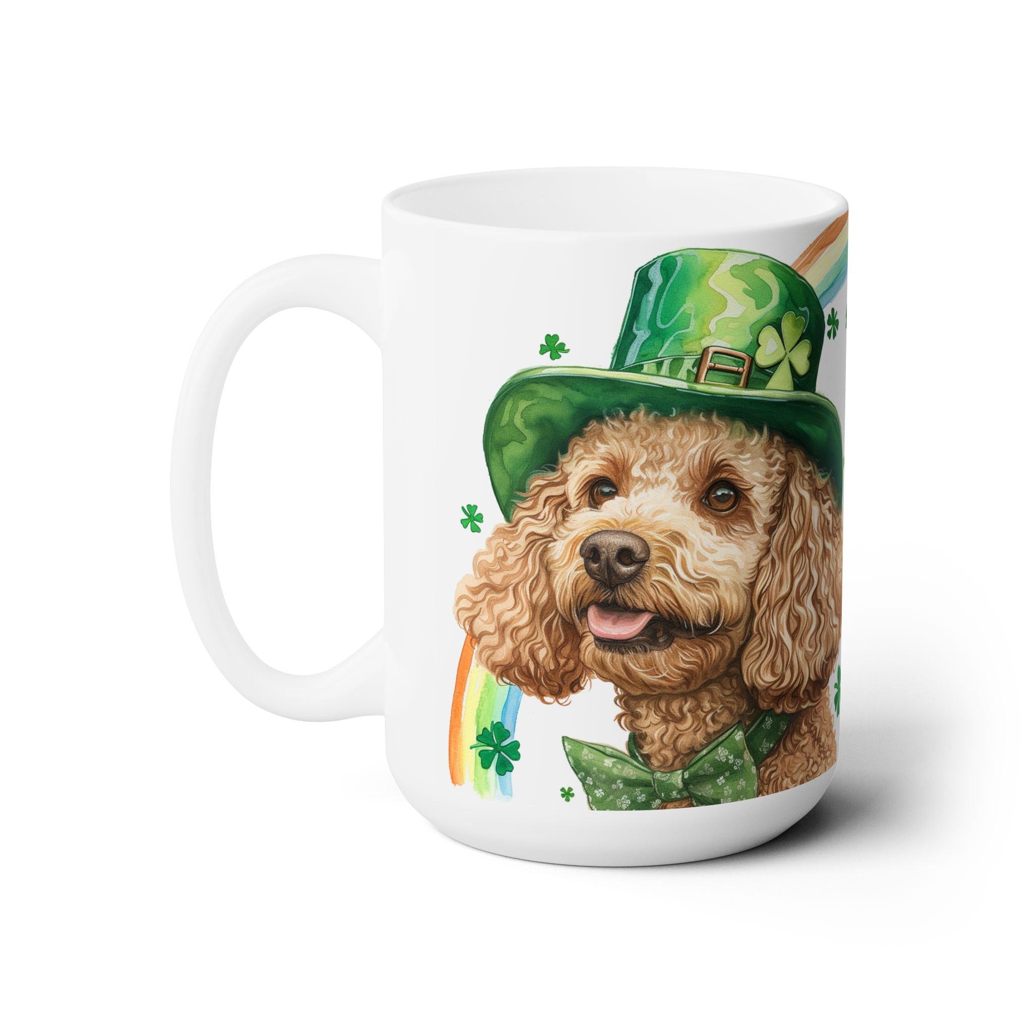 Poodle St. Patrick's Day Mug - Lucky Irish Coffee Cup for Dog Lovers - Darwin & Rose