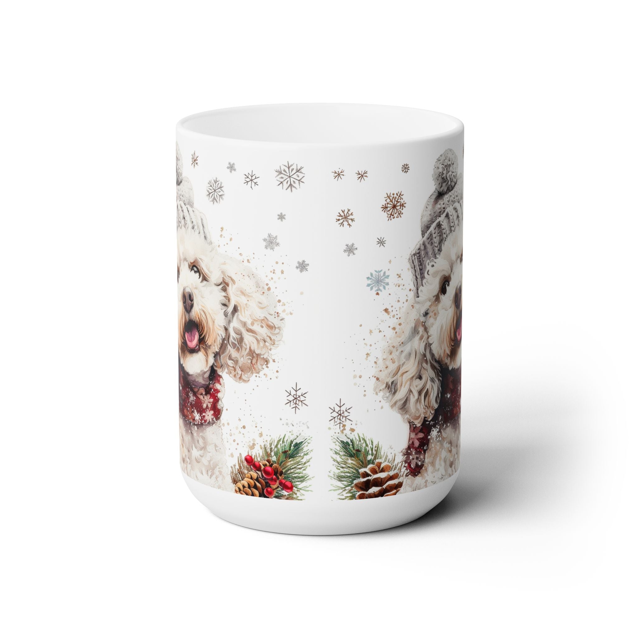 Cozy Poodle Winter Mug - Festive Holiday Dog Lover Gift - Darwin & Rose