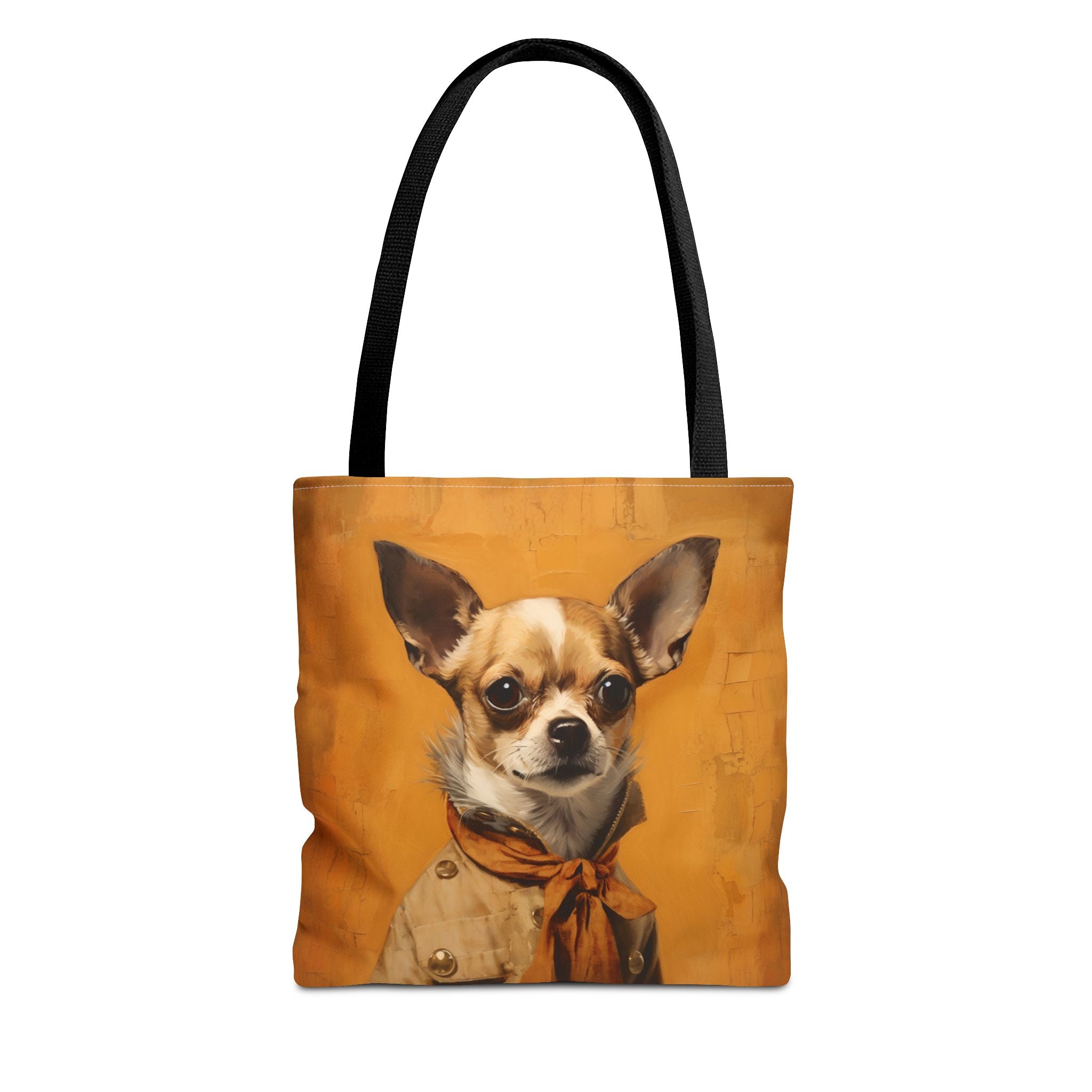 Chic Chihuahua Portrait Tote Bag, Stylish Eco-Friendly Canvas Gift - Darwin & Rose