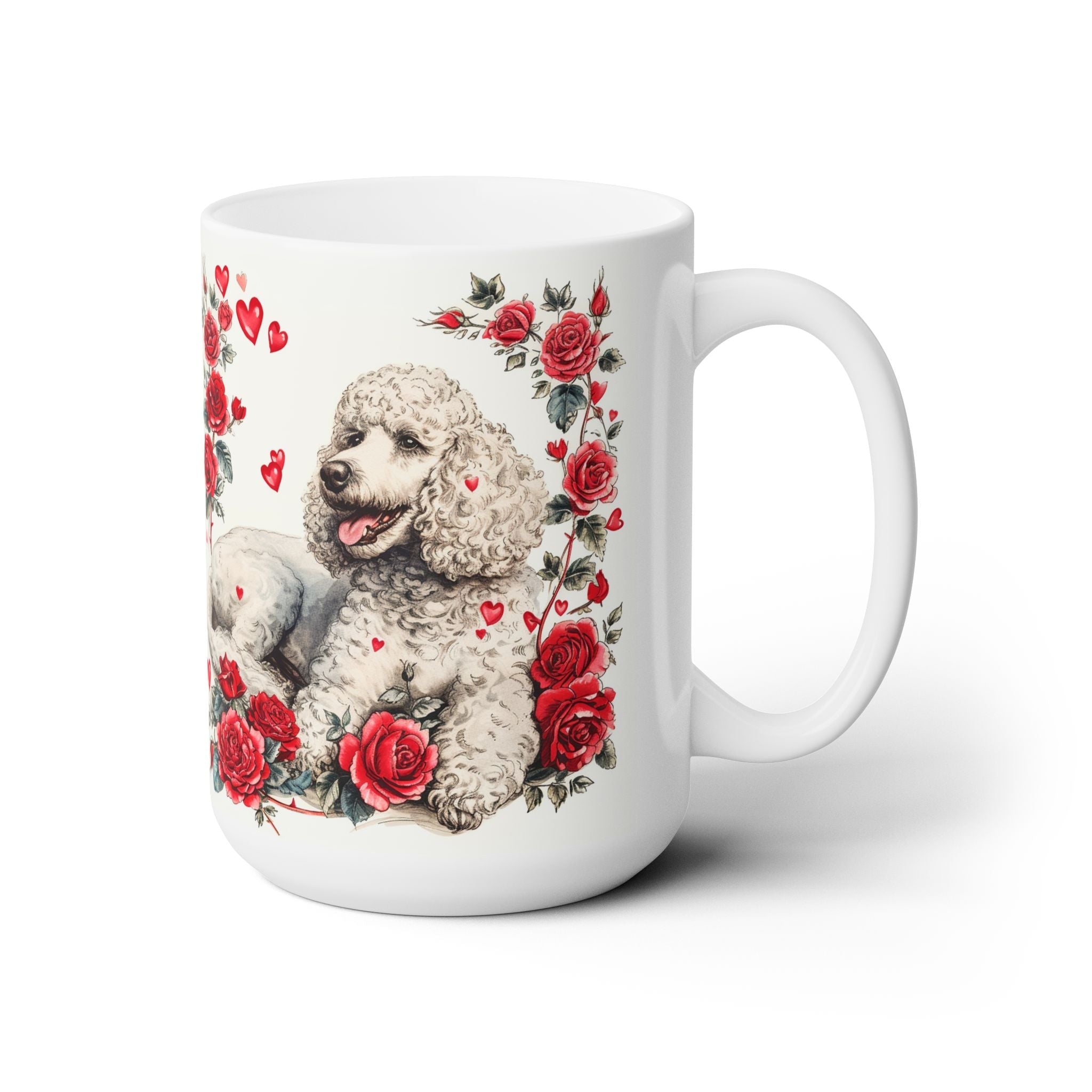 Poodle Love Valentine's Day Mug - Cute Coffee Cup for Dog Moms - Darwin & Rose