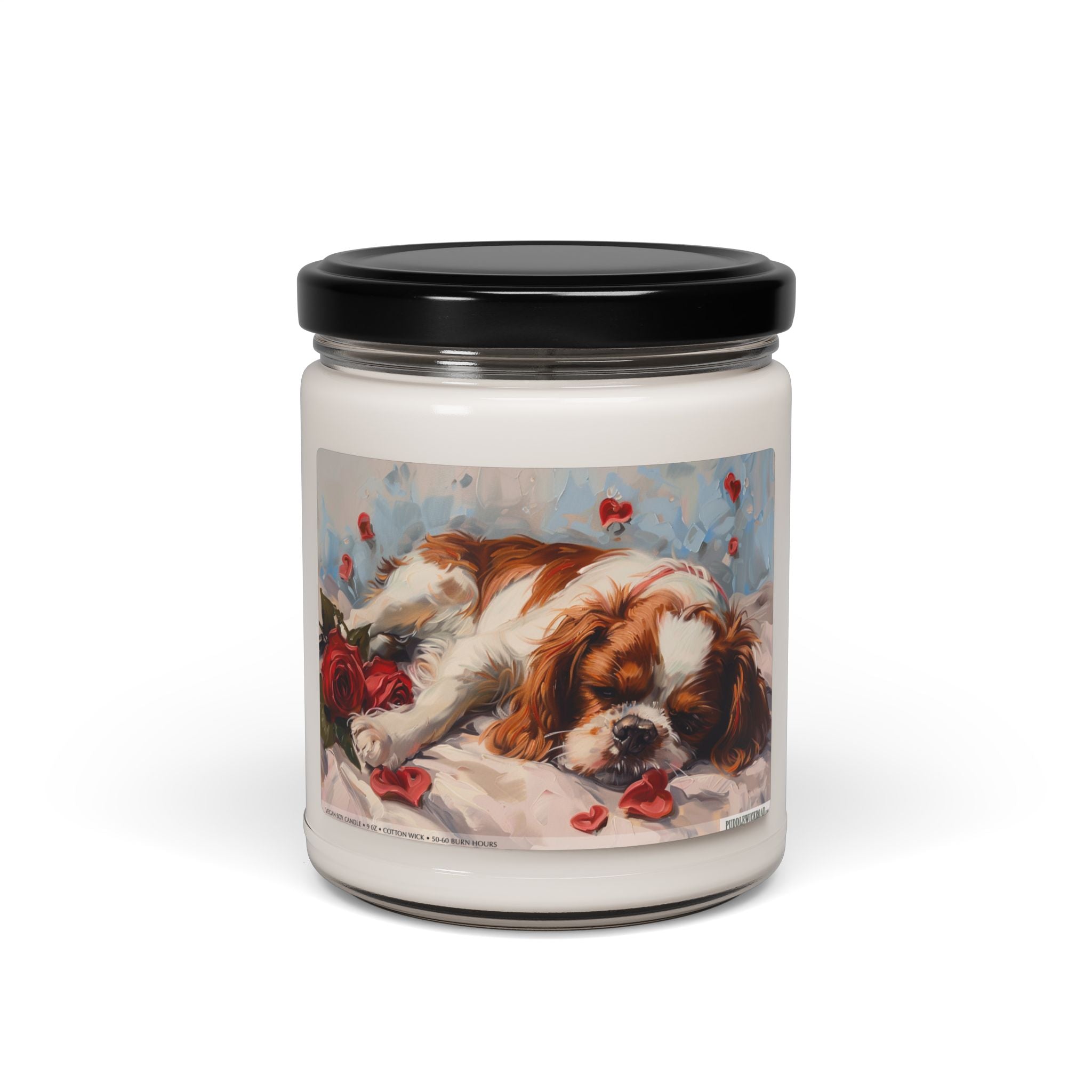 Festive Cavalier King Charles Candle - Dog Lover Gift Idea - Darwin & Rose