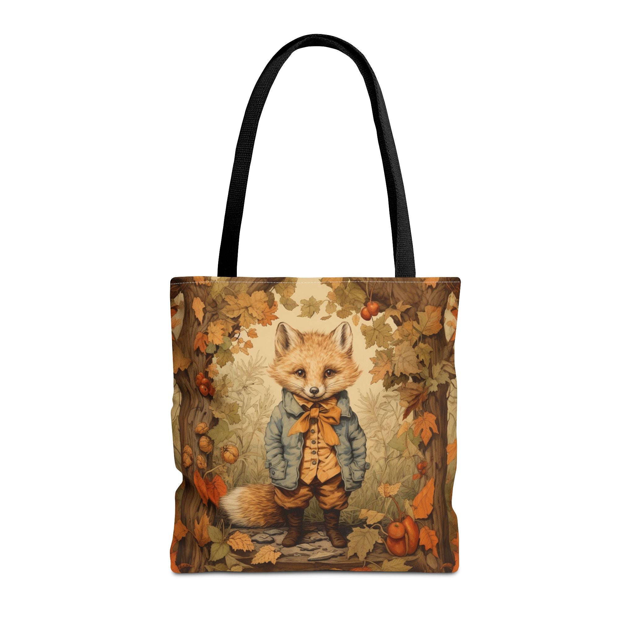 Vintage Autumn Fox Tote Bag - Eco-Friendly Reusable Canvas Bag - Darwin & Rose