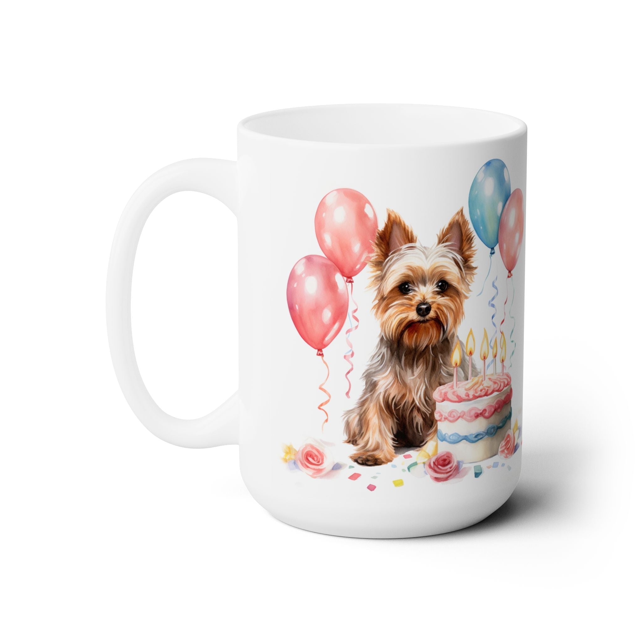 Yorkie Birthday Mug - Cute Yorkshire Terrier Coffee Cup for Dog Lovers - Darwin & Rose