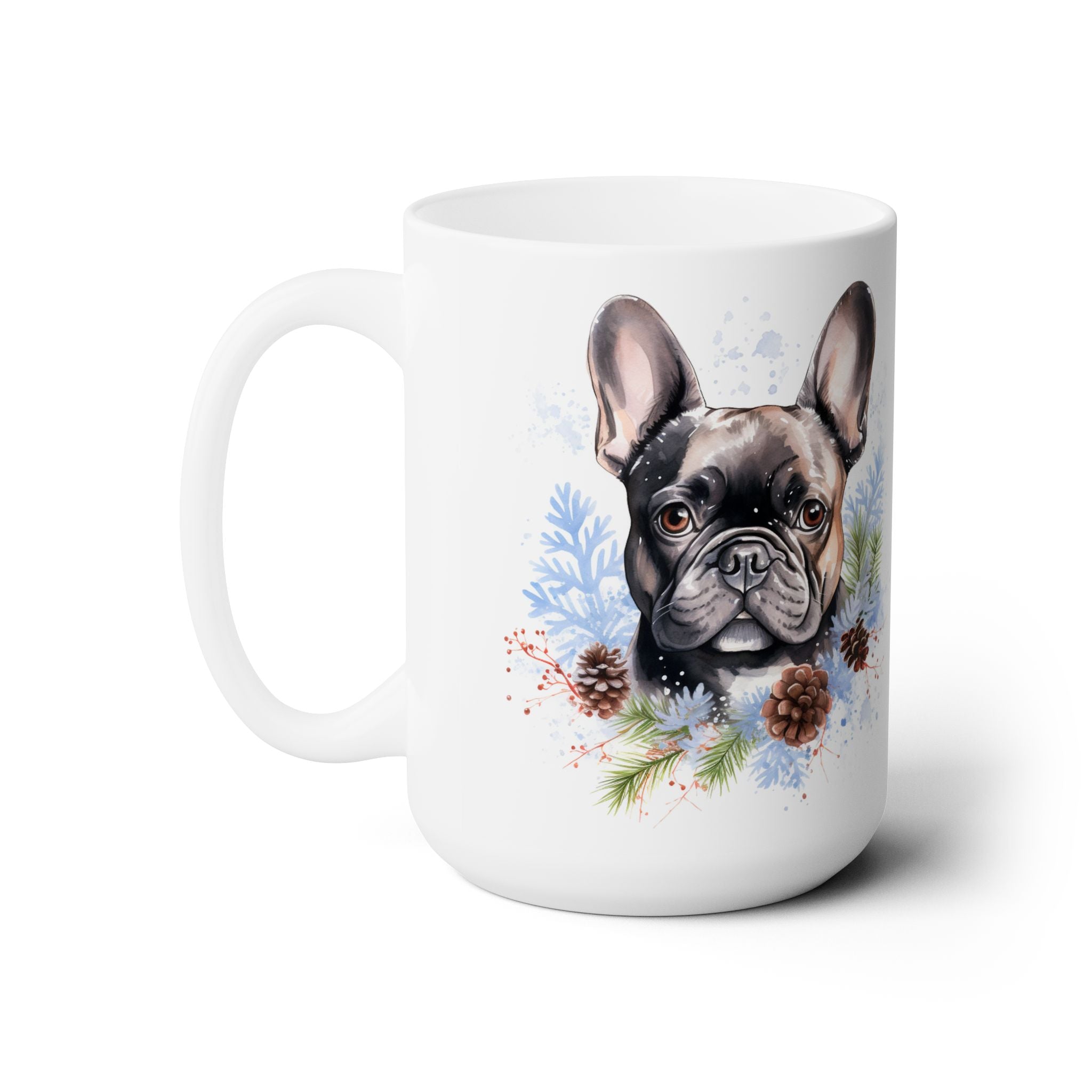 Frenchie Winter Wonderland Mug - French Bulldog Coffee Cup Gift - Darwin & Rose