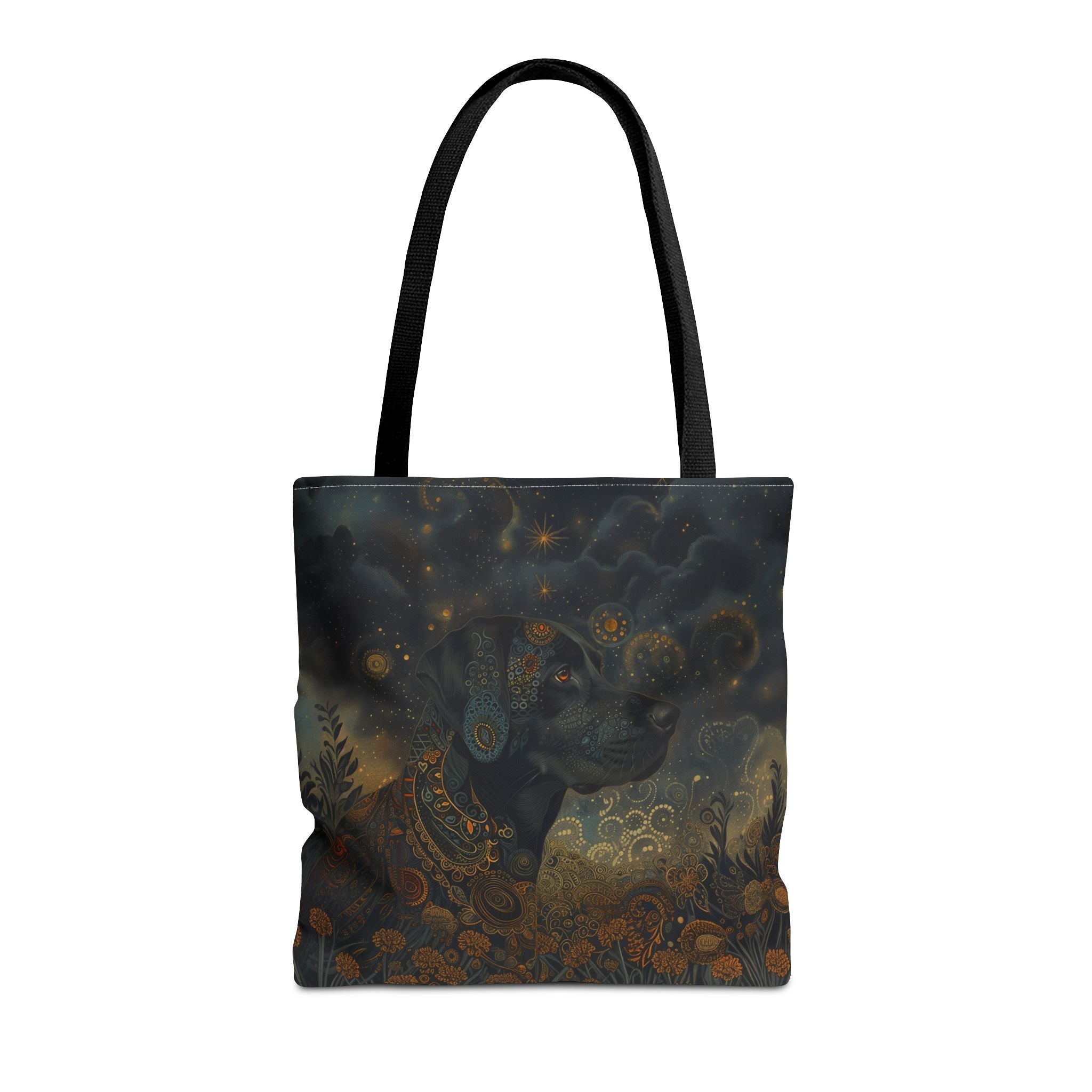 Mystical Labrador Night Sky Tote Bag, Eco-Friendly Canvas for Dog Lovers - Darwin & Rose