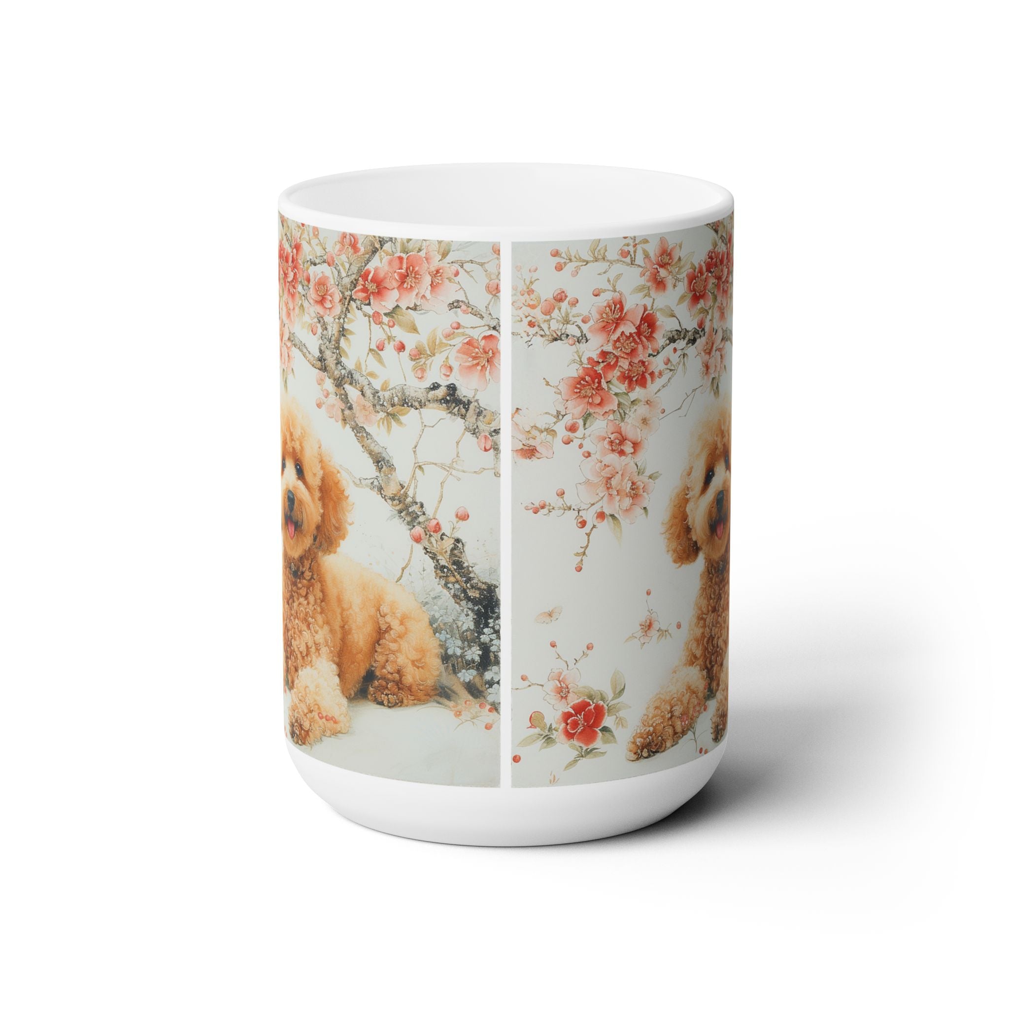 Fluffy Poodle Blossom Mug - Perfect for Dog Lovers and Tea Time! - Darwin & Rose