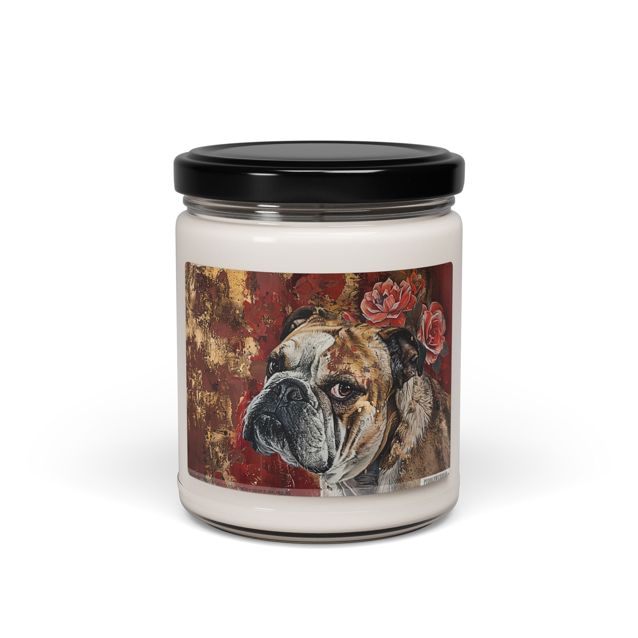 English Bulldog Vintage Candle - Memorial Gift for Dog Lovers - Darwin & Rose