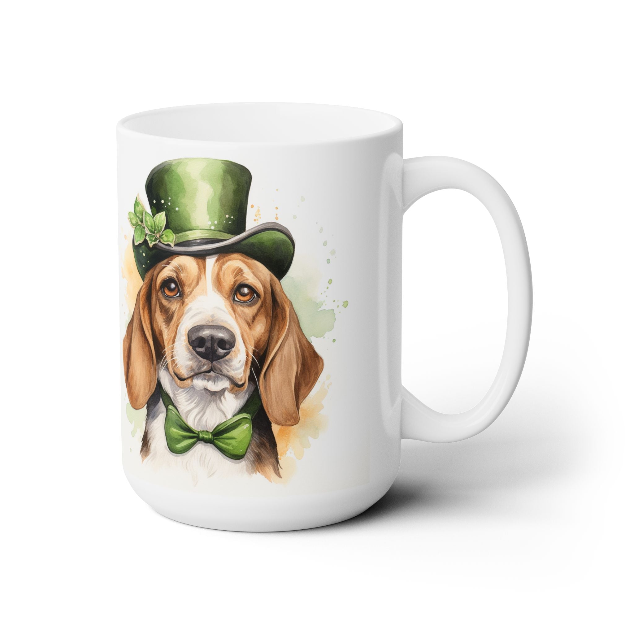 Beagle St. Patrick's Day Coffee Mug - Lucky Dog Lover's Gift - Darwin & Rose