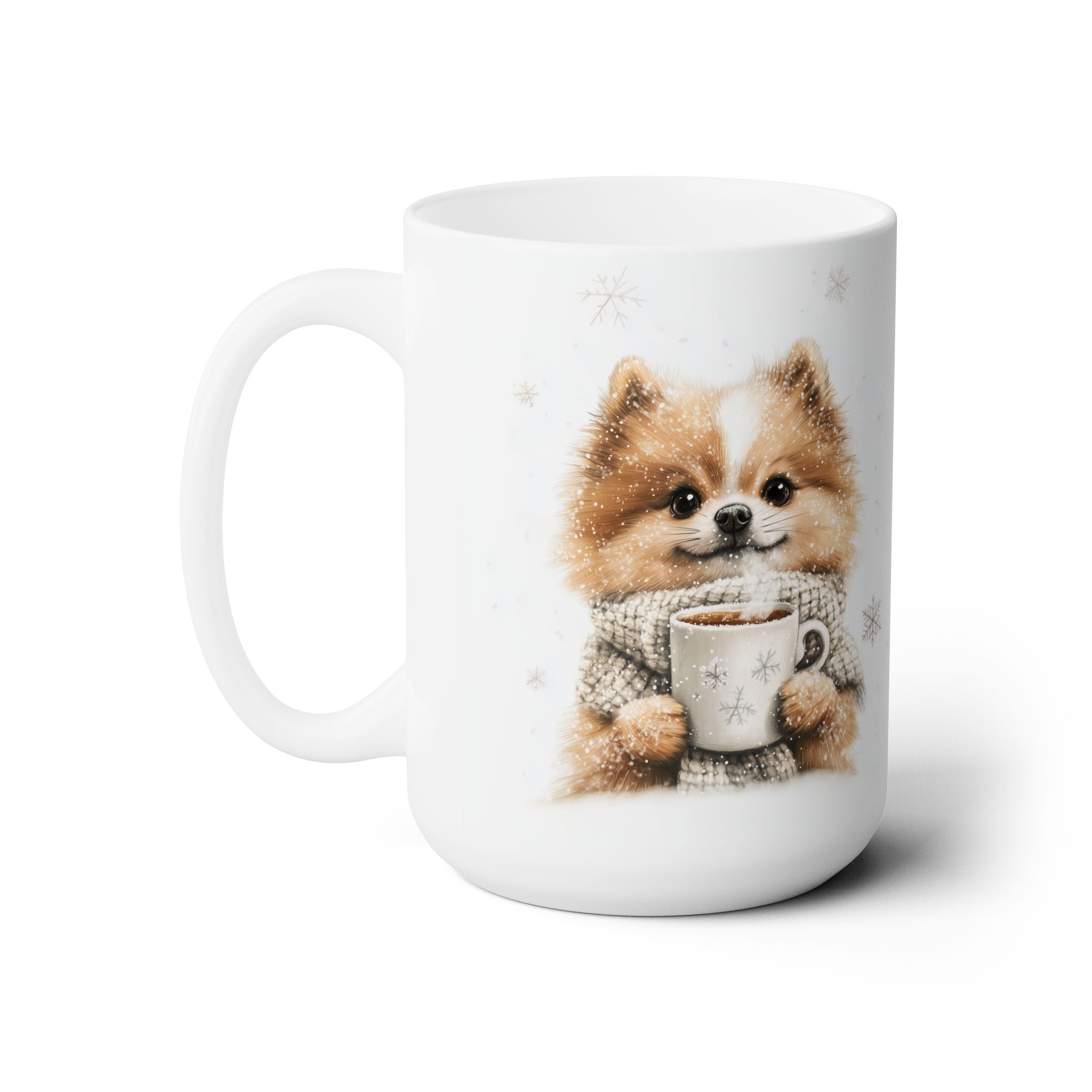 Pomeranian Winter Charm Mug - Cozy Dog Lover Gift for Holidays - Darwin & Rose