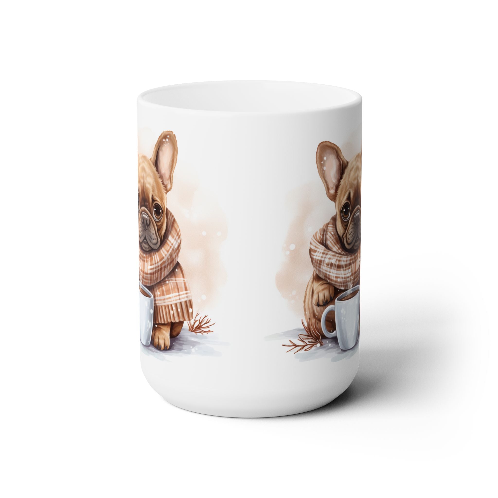 Cozy Frenchie Mug - Warm French Bulldog Coffee Cup for Dog Lovers - Darwin & Rose
