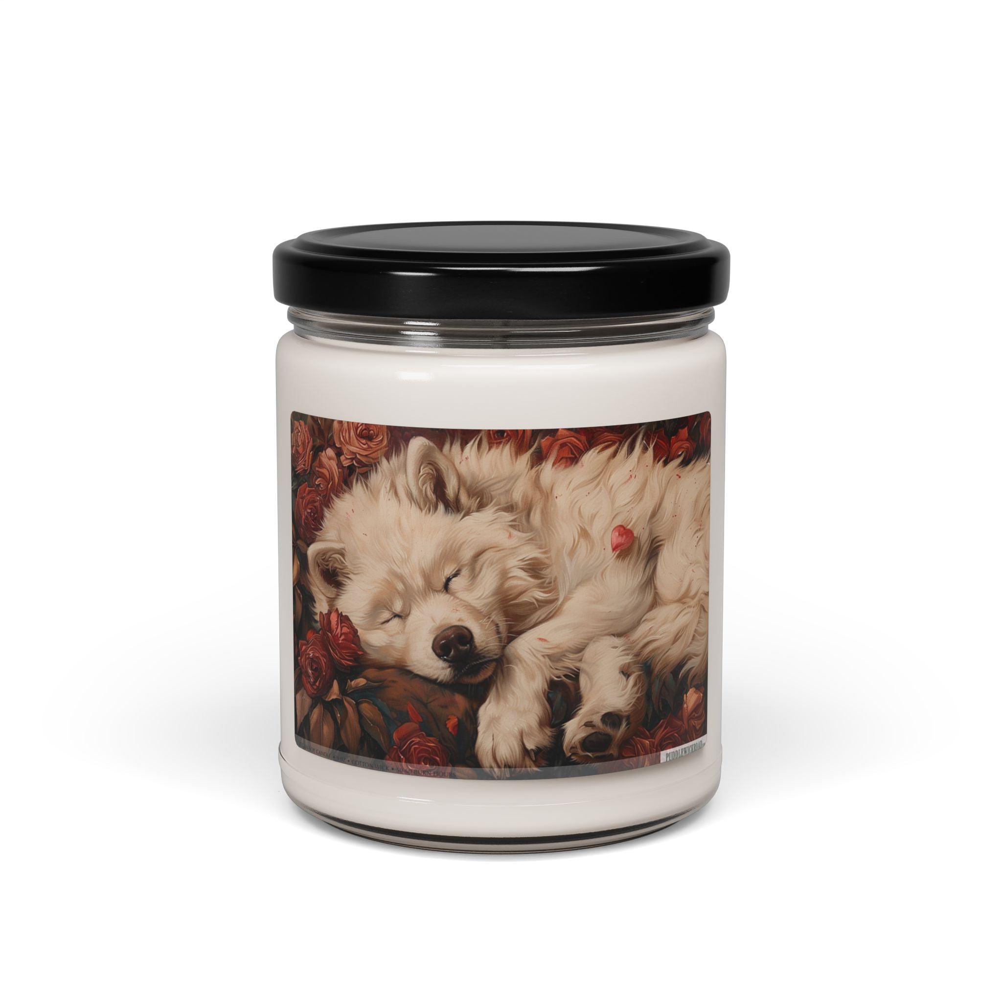 Samoyed Bliss Candle - Vintage Dog Lover Gift, Cozy Memorial - Darwin & Rose