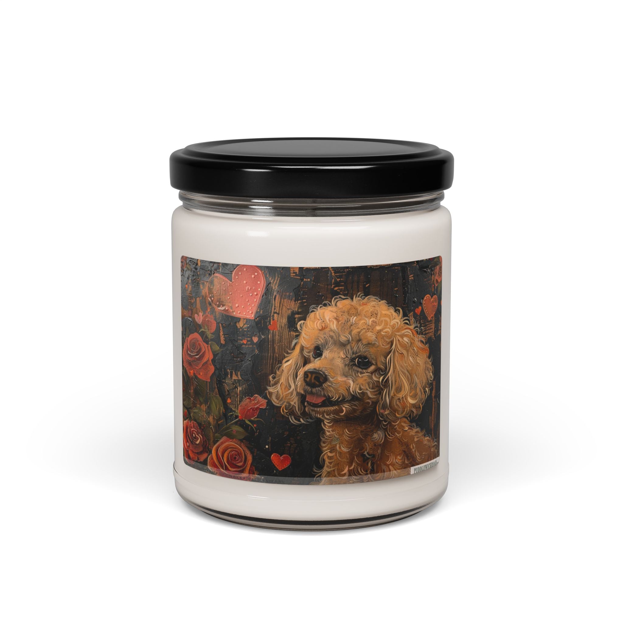 Charming Poodle Candle - Vintage Art Gift for Dog Lovers - Darwin & Rose