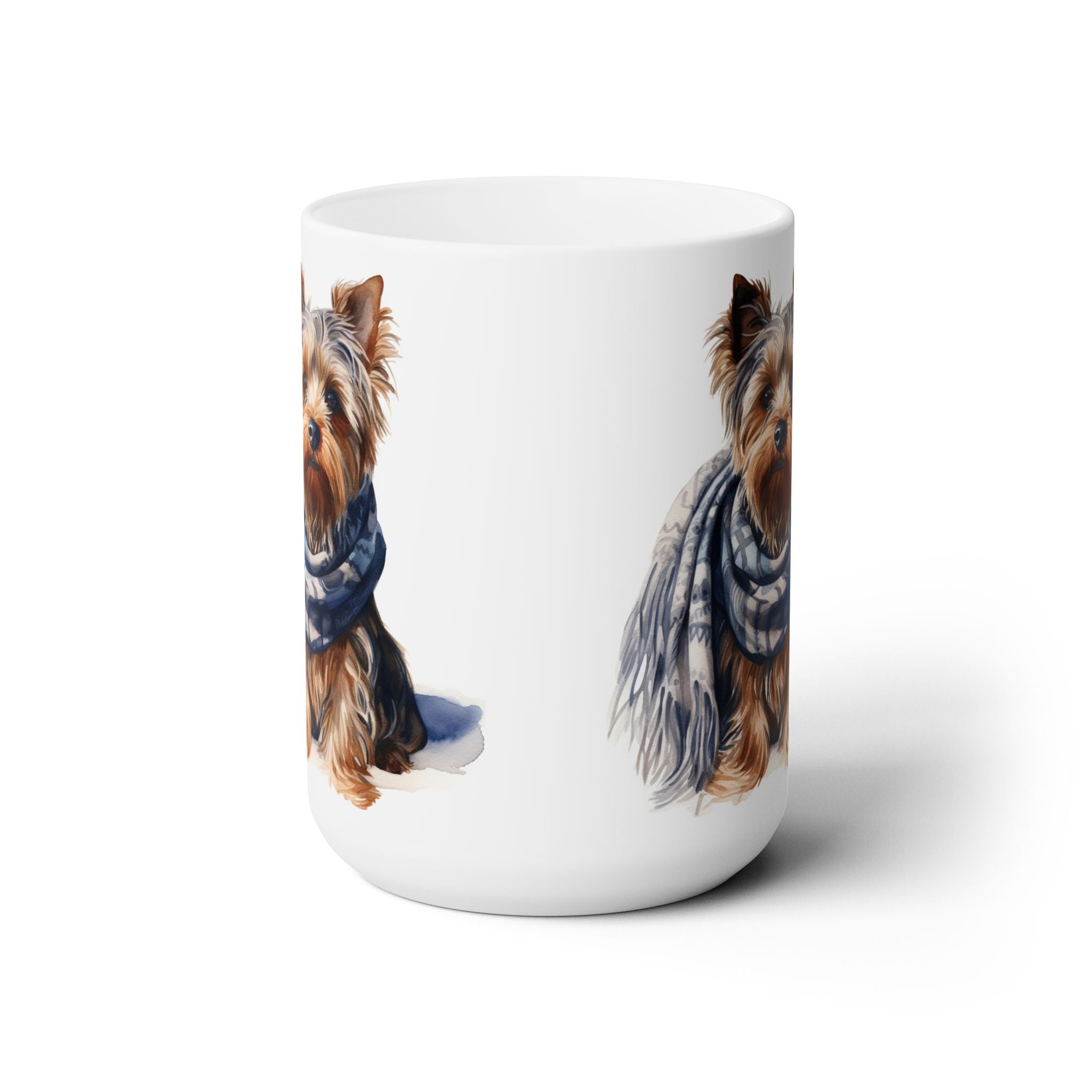 Yorkshire Terrier Coffee Mug - Cute Yorkie Gift with Cozy Scarf Design - Darwin & Rose
